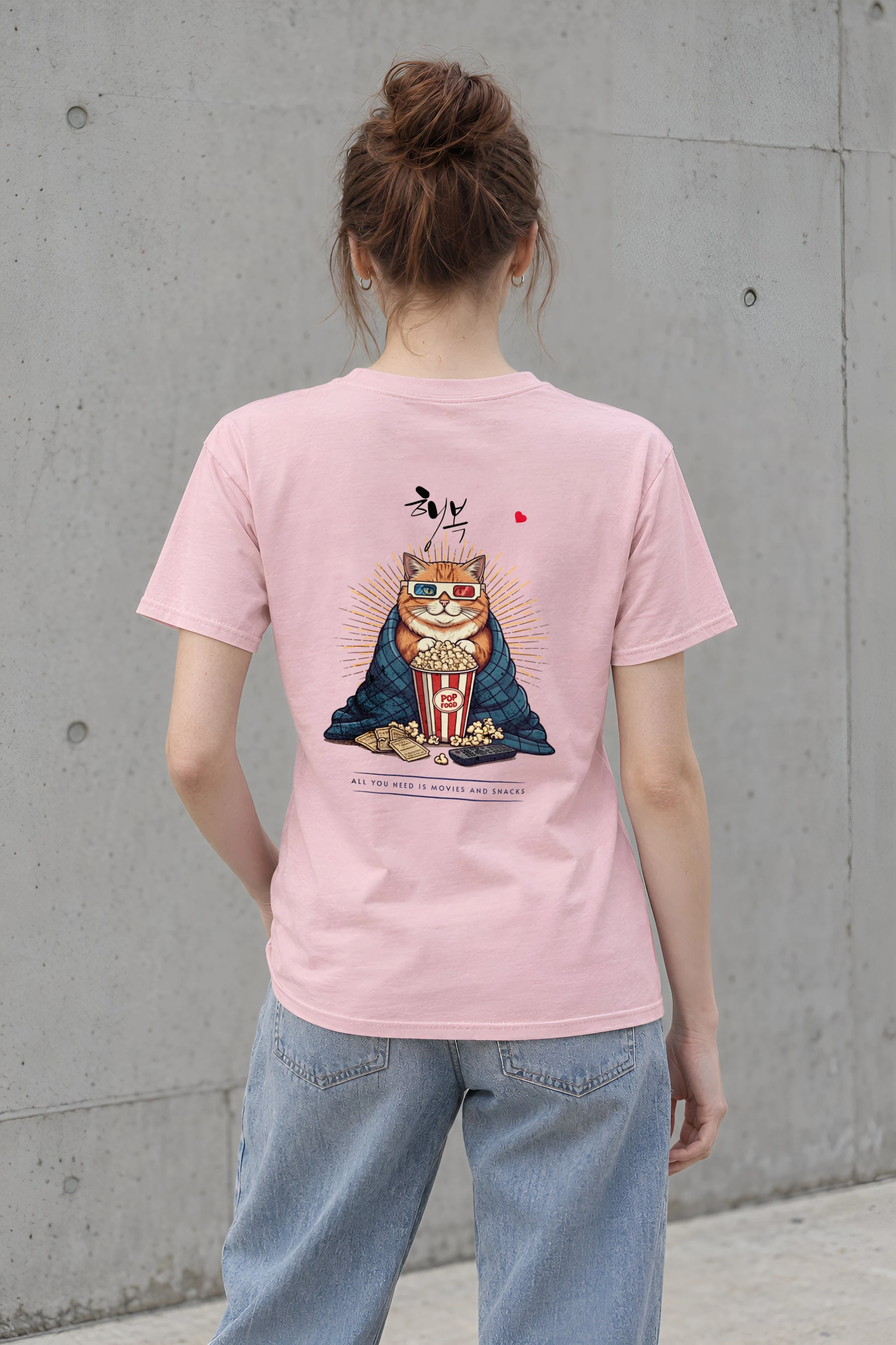 "Movies And Snacks" Heavyweight Unisex Crewneck T-shirt