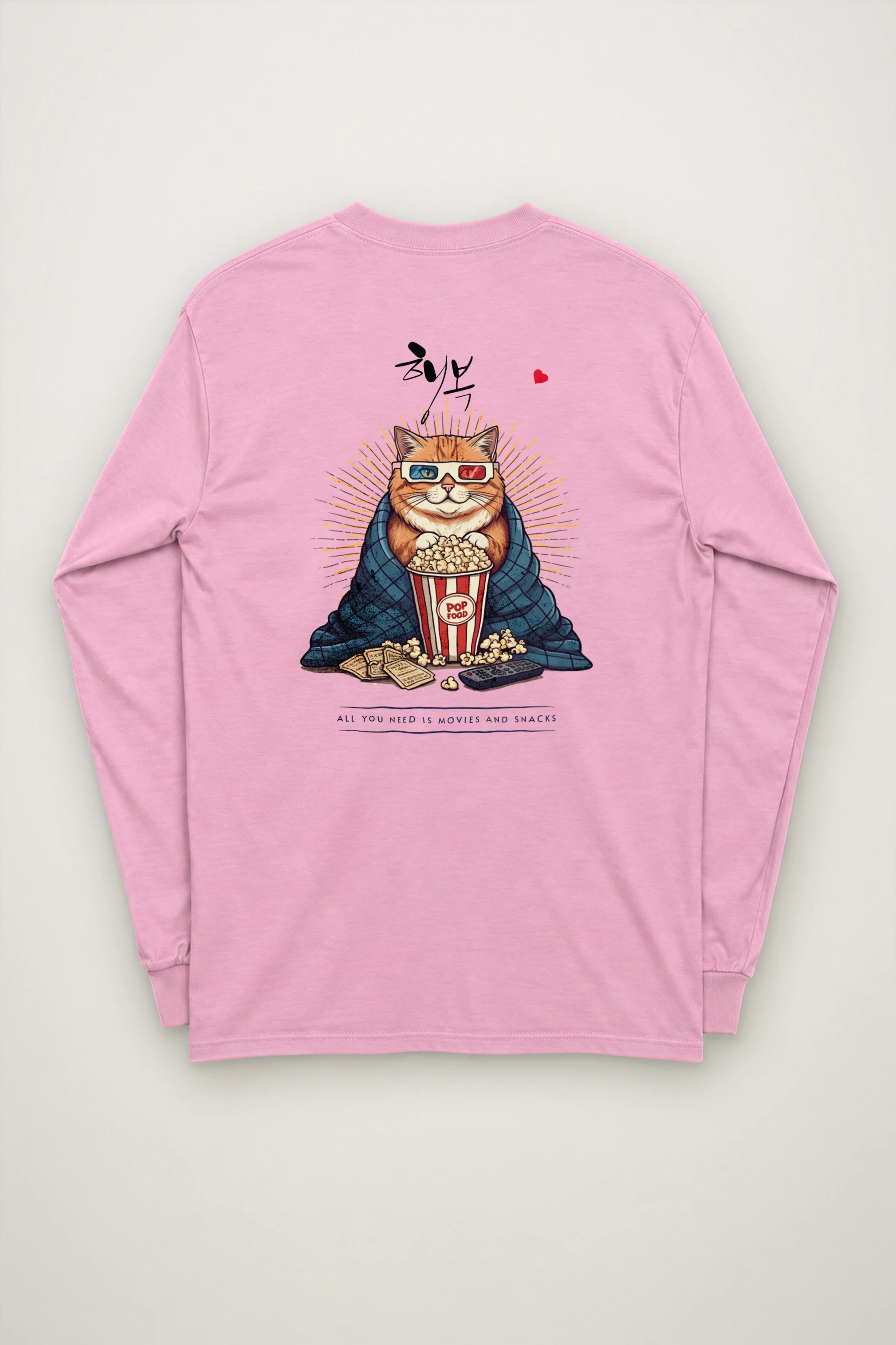"Movies And Snacks" Unisex Longsleeve T-shirt