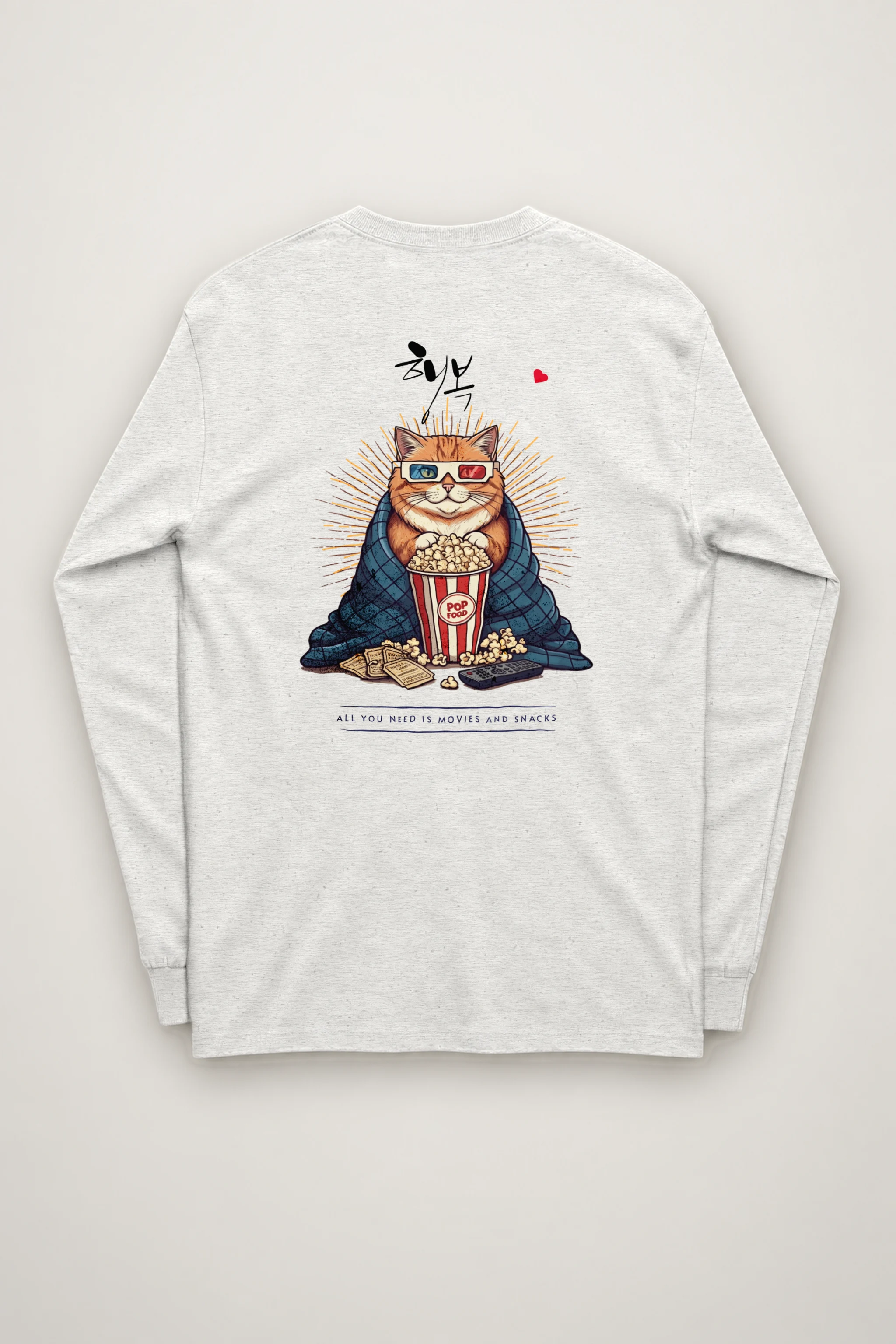 "Movies And Snacks" Unisex Longsleeve T-shirt