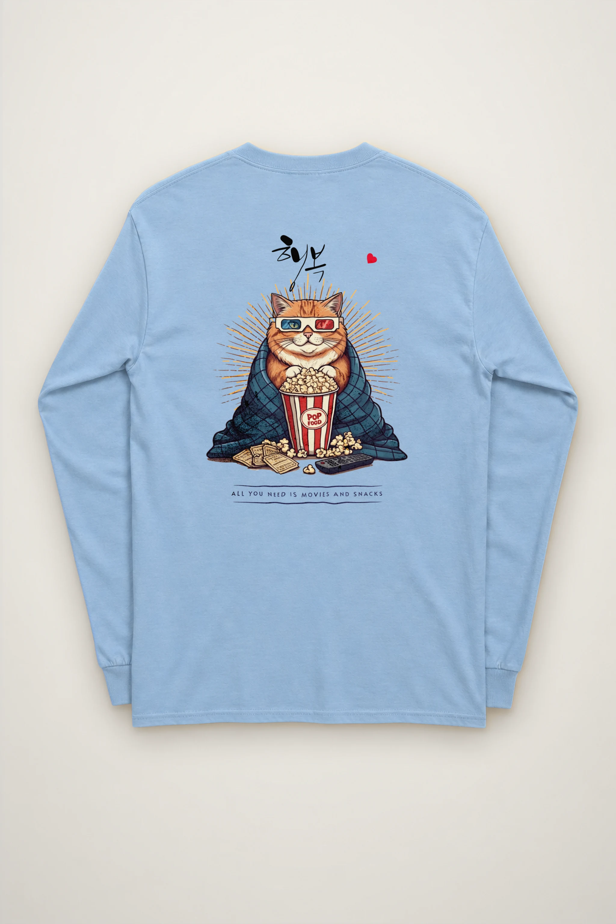"Movies And Snacks" Unisex Longsleeve T-shirt