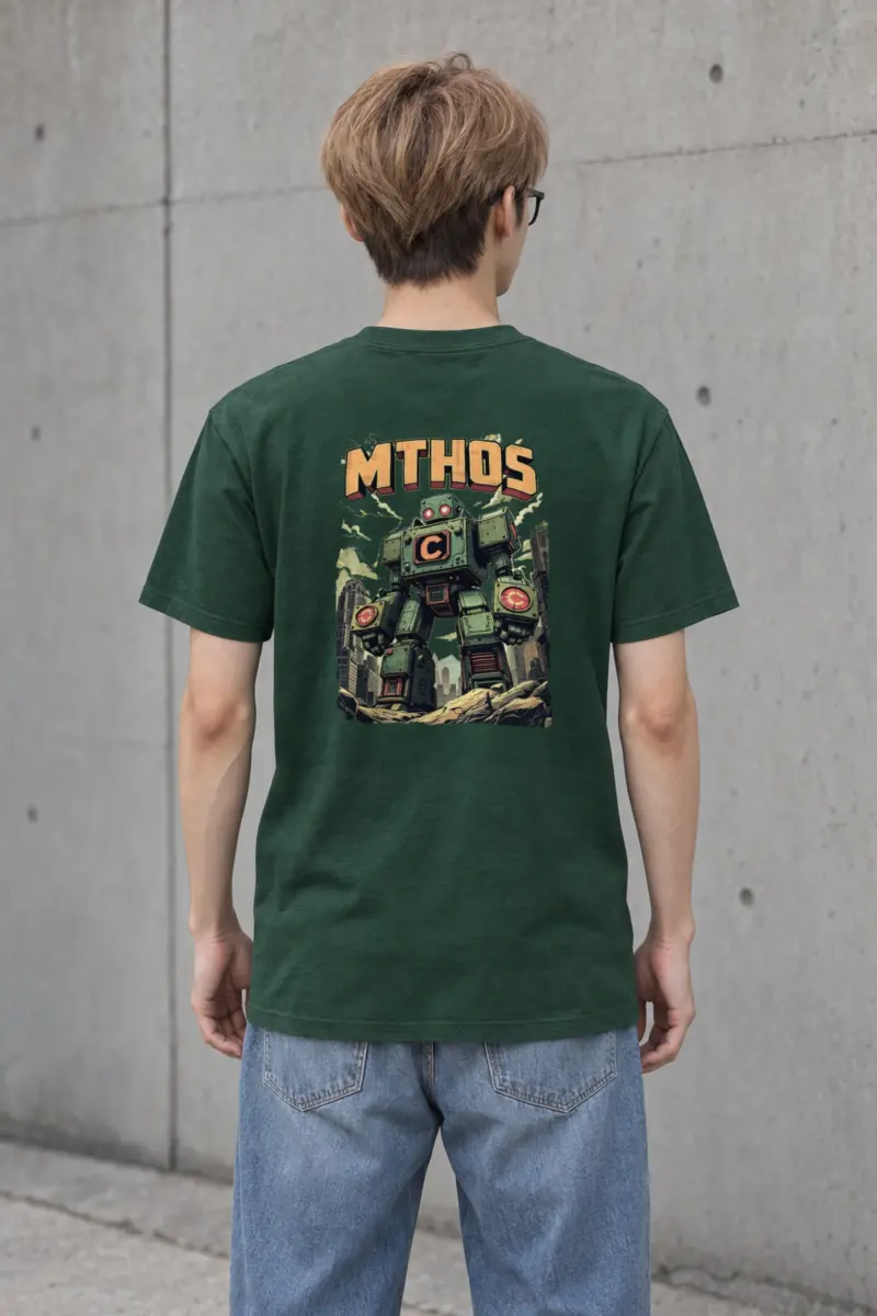"MTHOS Robot" Heavyweight Unisex Crewneck T-shirt