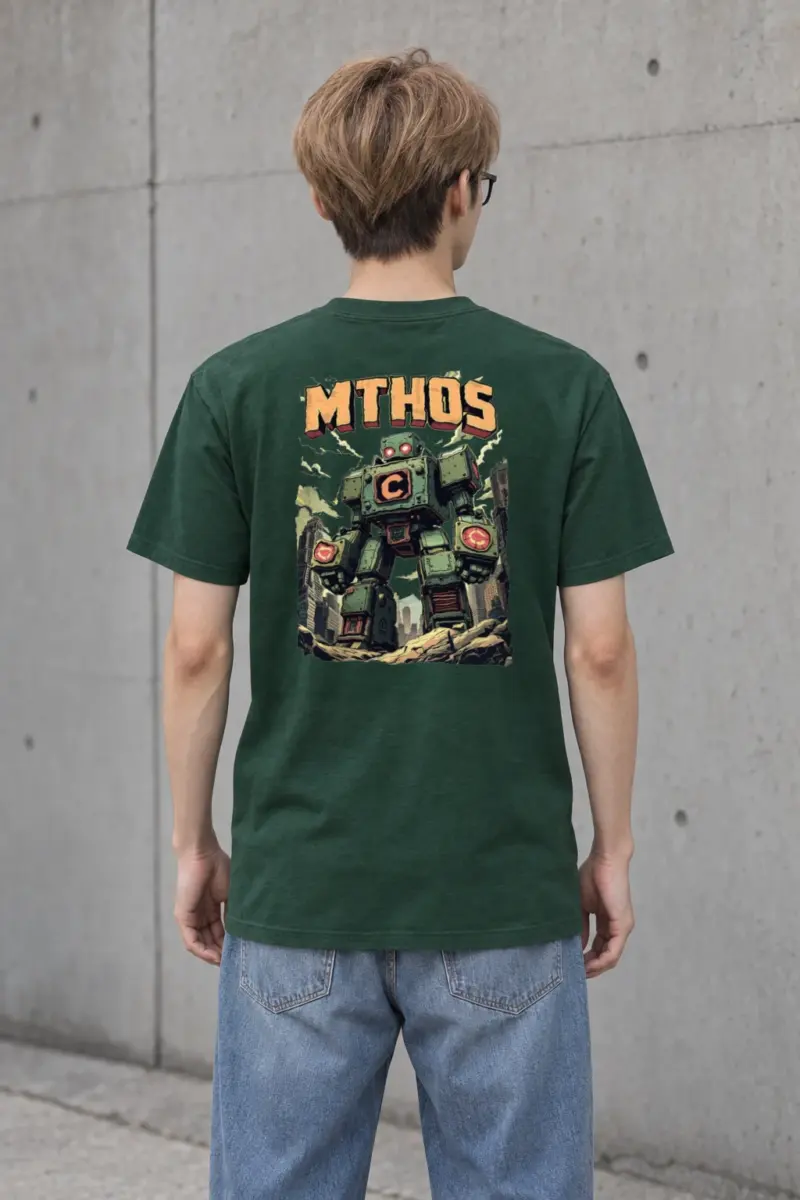 "MTHOS Robot" Heavyweight Unisex Crewneck T-shirt