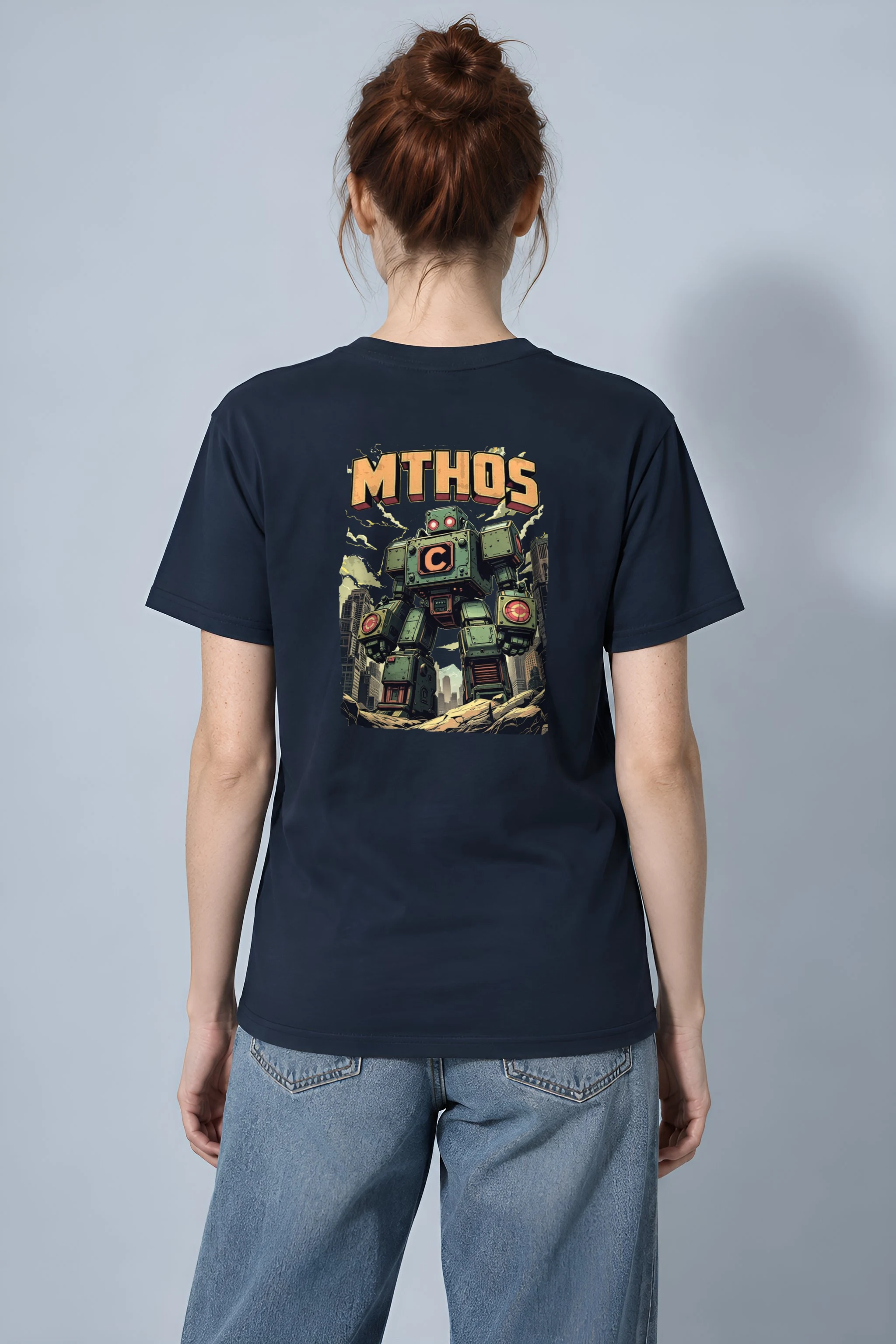 "MTHOS Robot" Heavyweight Unisex Crewneck T-shirt