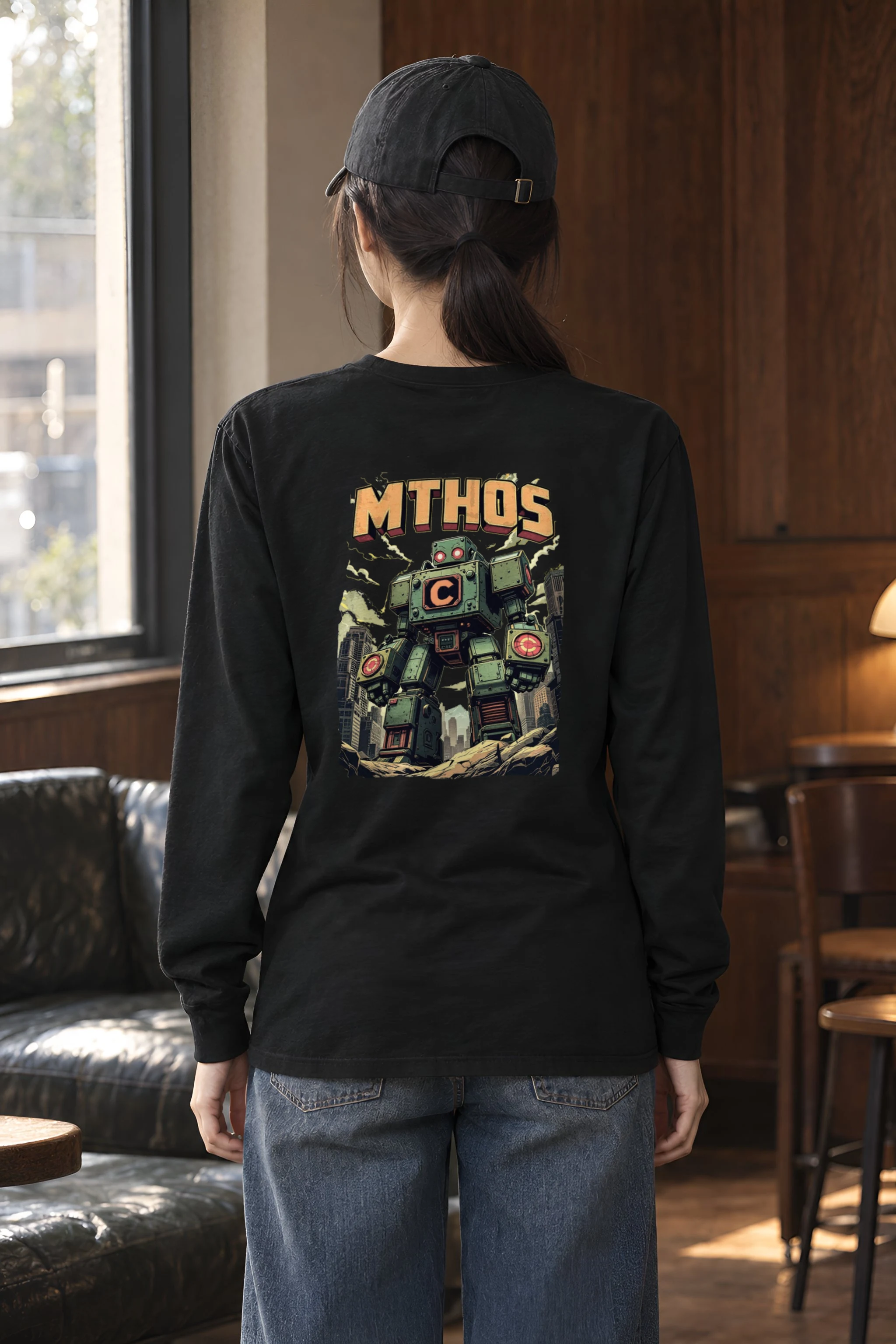 "MTHOS Robot Ruins" Unisex Longsleeve T-shirt