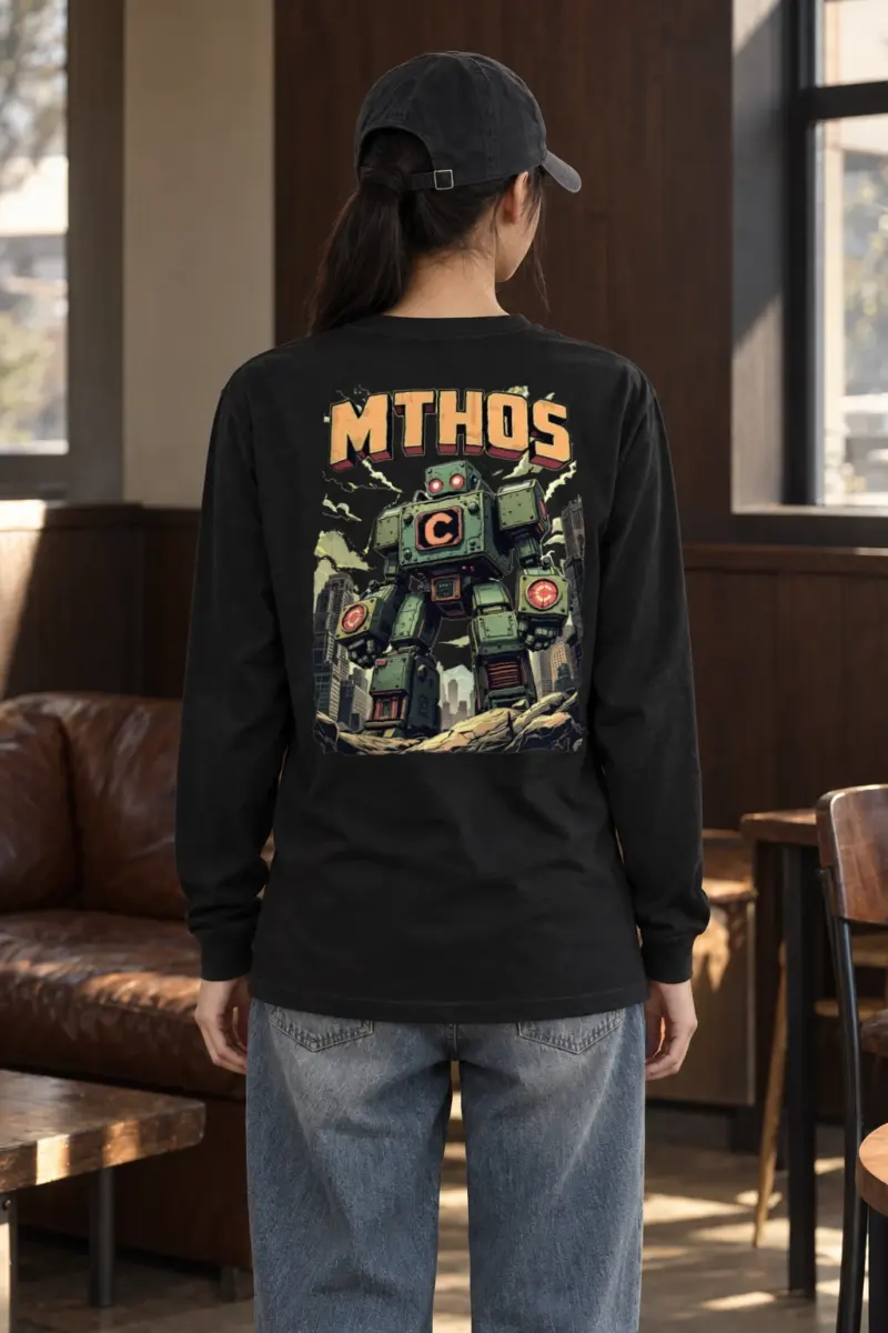 "MTHOS Robot Ruins" Unisex Longsleeve T-shirt | Gildan 2400