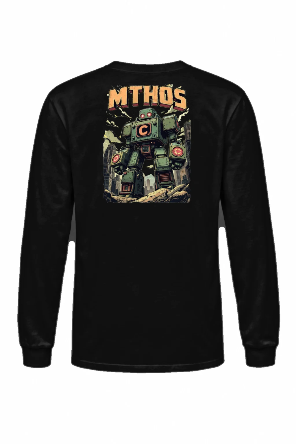 "MTHOS Robot Ruins" Unisex Longsleeve T-shirt | Gildan 2400