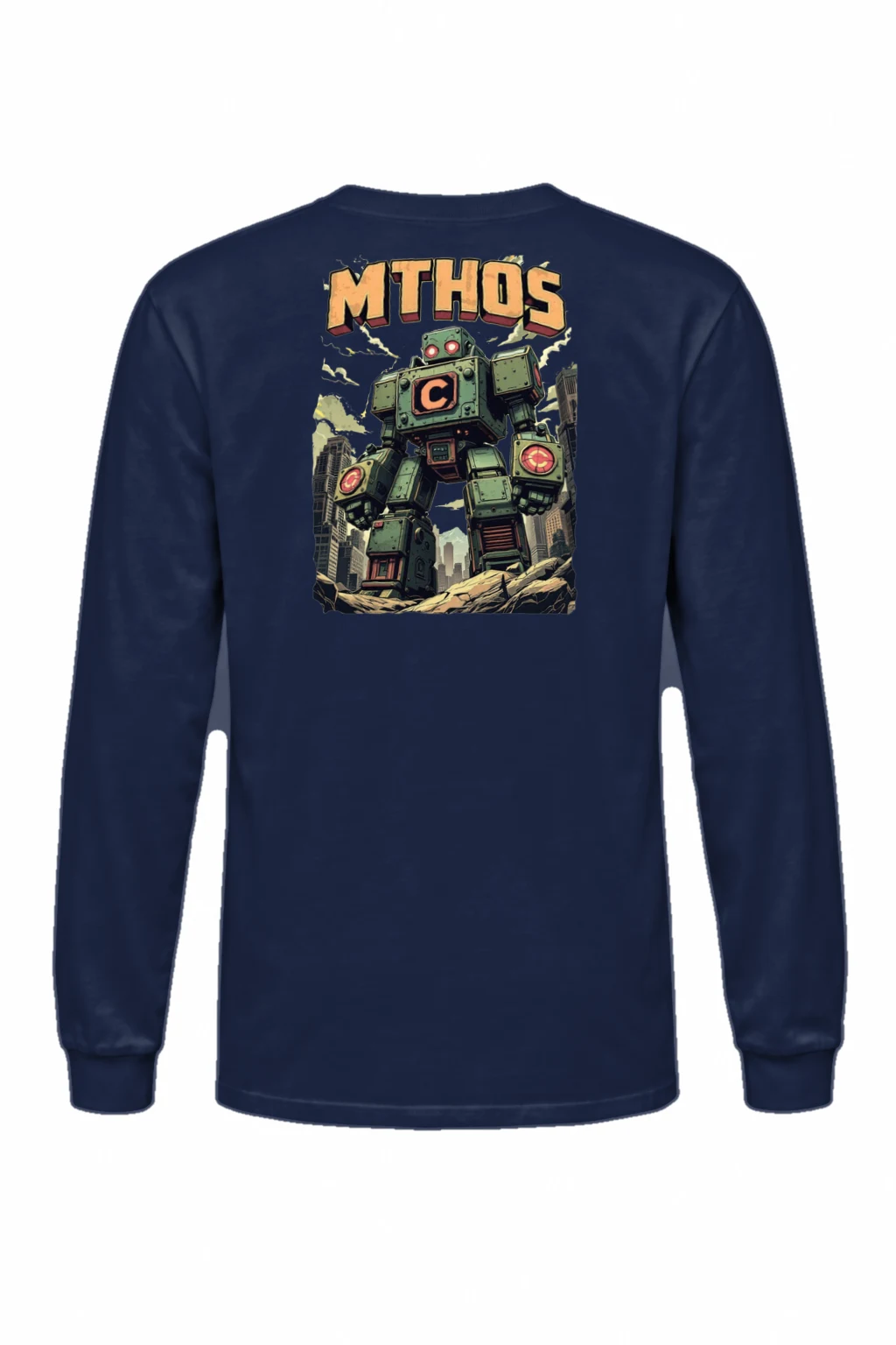 "MTHOS Robot Ruins" Unisex Longsleeve T-shirt | Gildan 2400