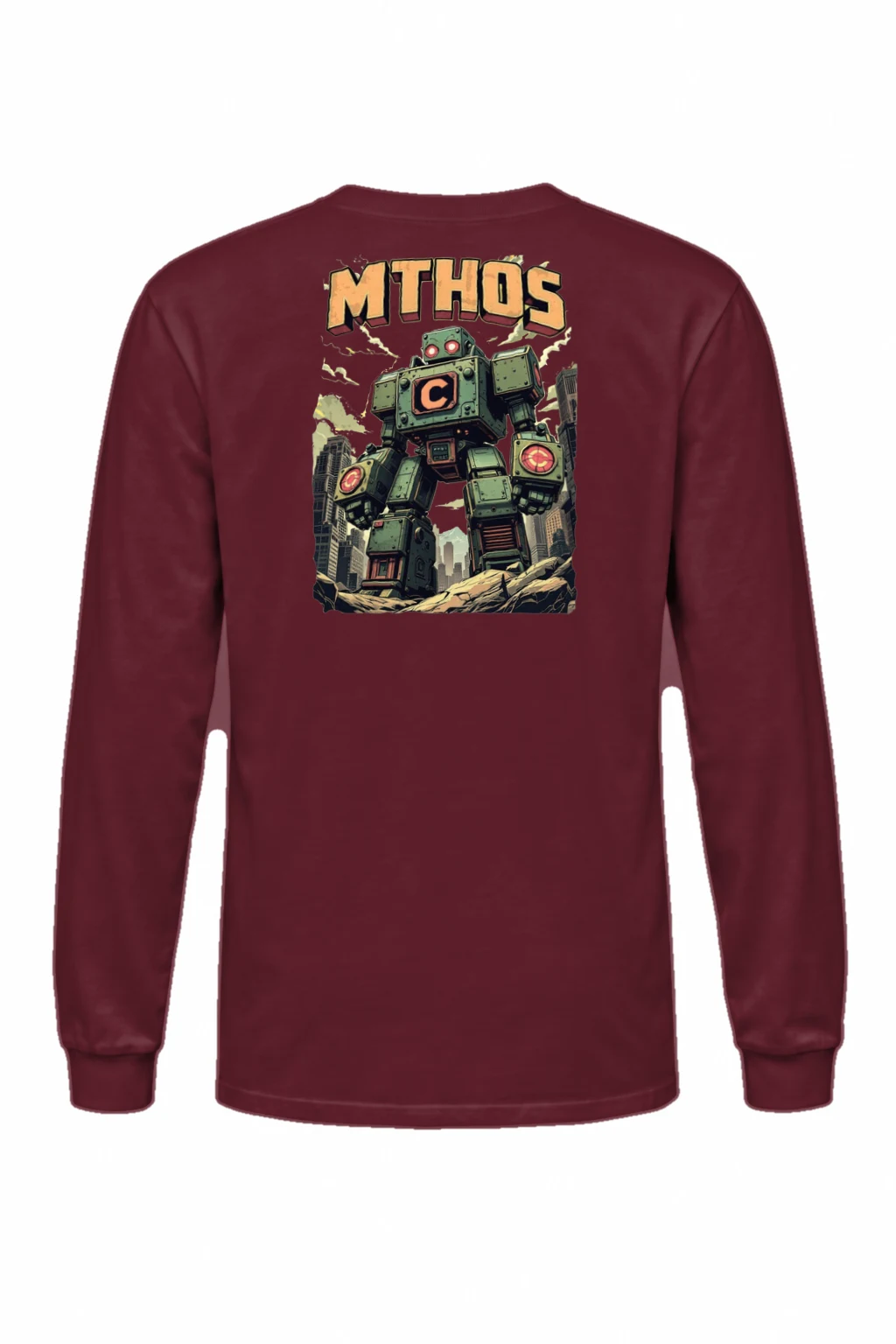 "MTHOS Robot Ruins" Unisex Longsleeve T-shirt | Gildan 2400