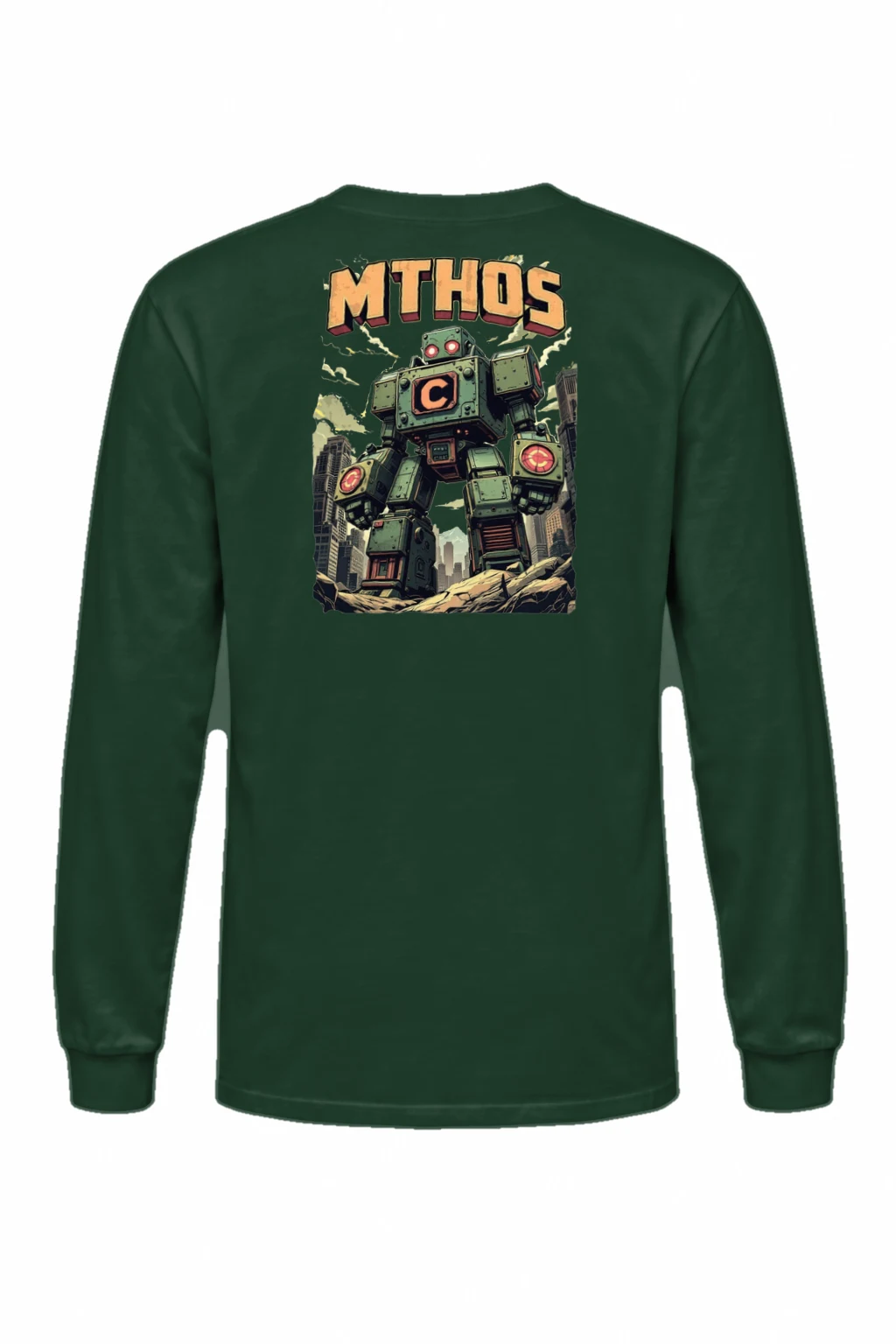 "MTHOS Robot Ruins" Unisex Longsleeve T-shirt | Gildan 2400