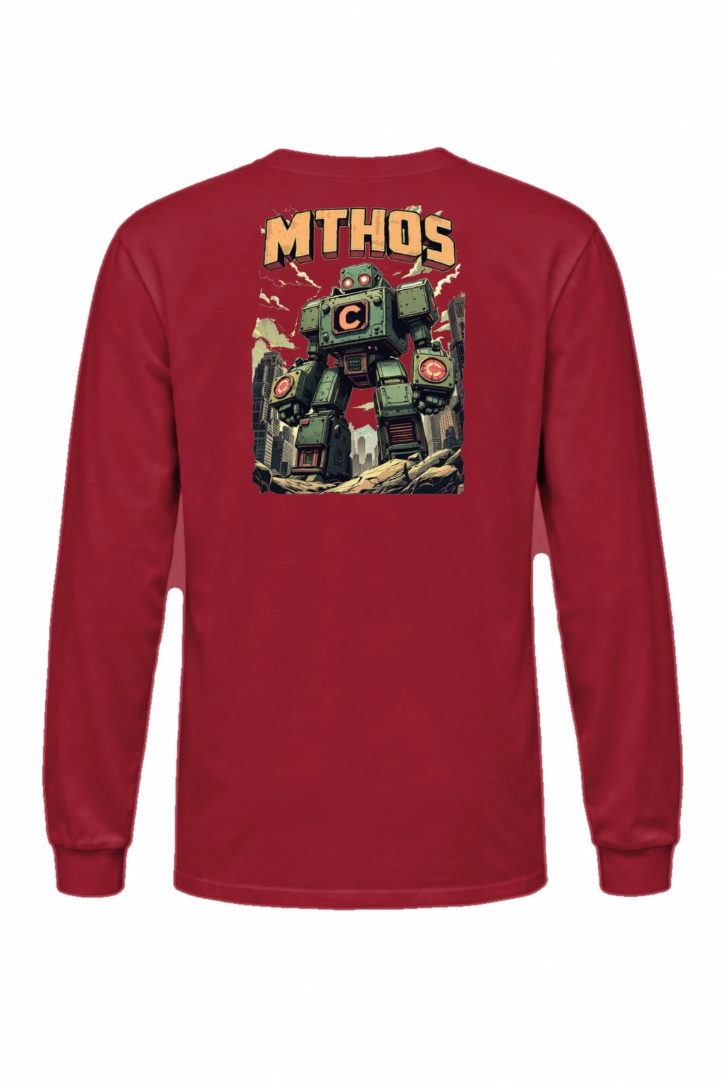 "MTHOS Robot Ruins" Unisex Longsleeve T-shirt | Gildan 2400
