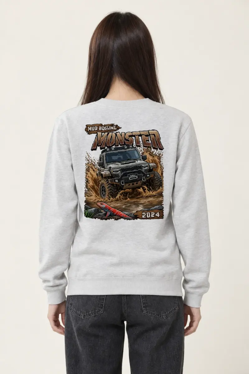 "Mud Bogging Monster" Heavy Blend Unisex Crewneck Sweatshirt