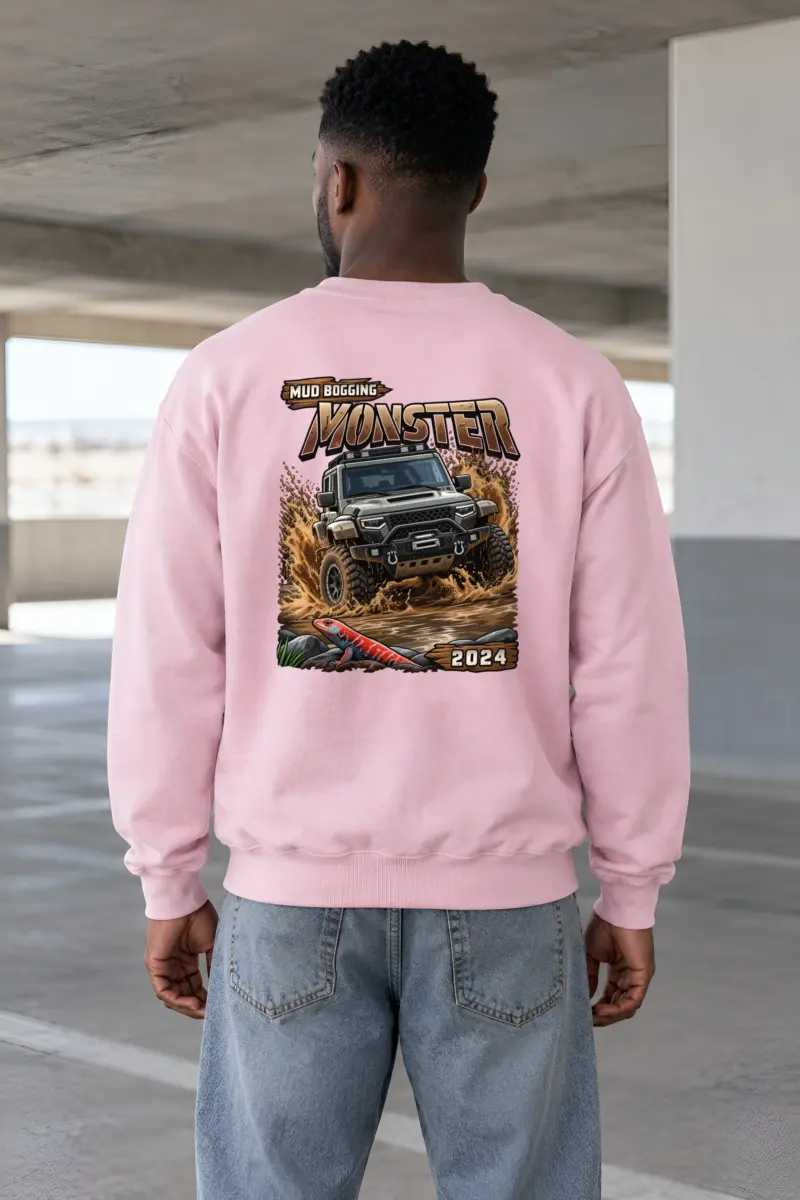 "Mud Bogging Monster" Heavy Blend Unisex Crewneck Sweatshirt