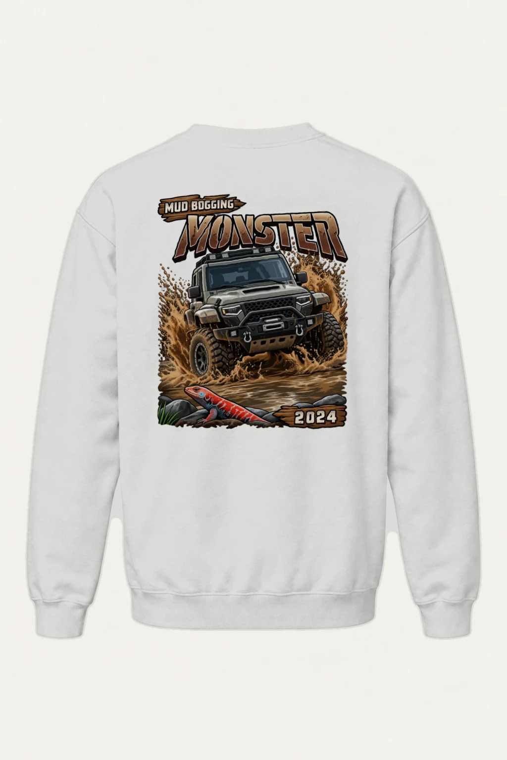 "Mud Bogging Monster" Heavy Blend Unisex Crewneck Sweatshirt | Gildan 18000