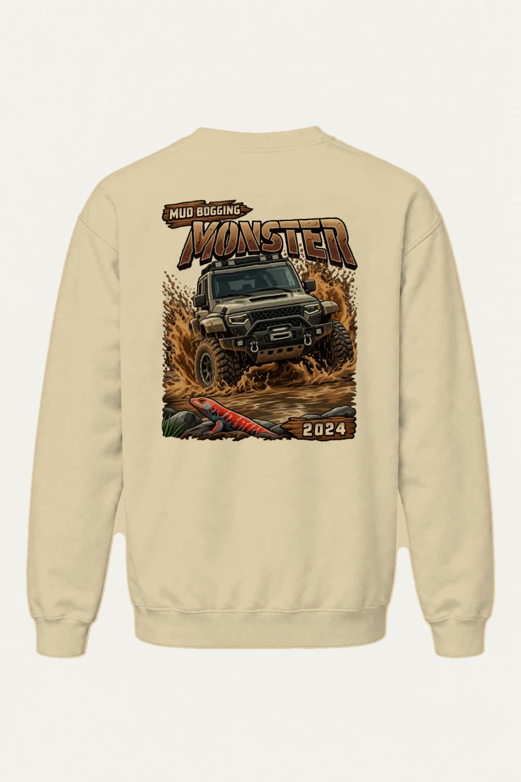 "Mud Bogging Monster" Heavy Blend Unisex Crewneck Sweatshirt | Gildan 18000