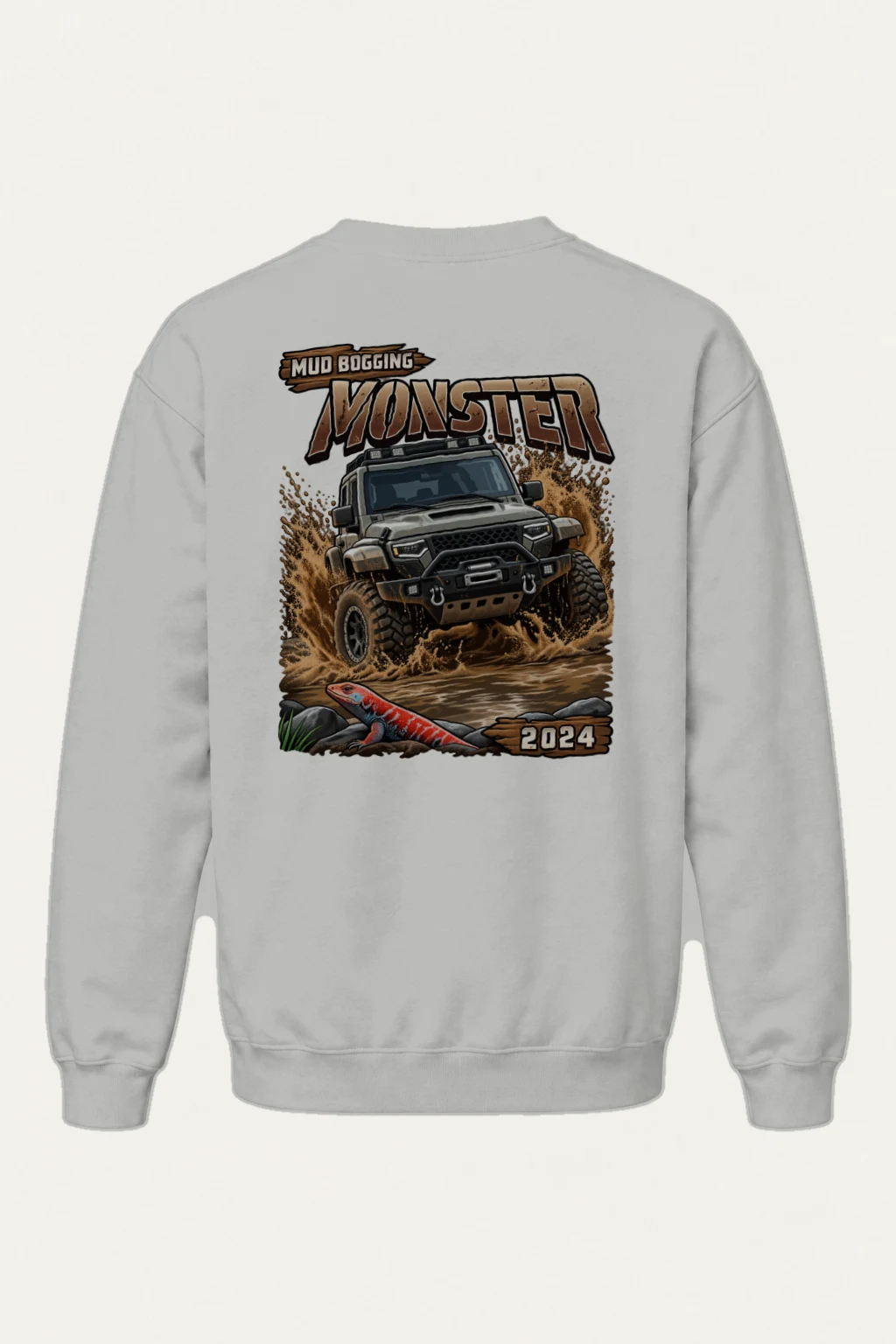 "Mud Bogging Monster" Heavy Blend Unisex Crewneck Sweatshirt | Gildan 18000