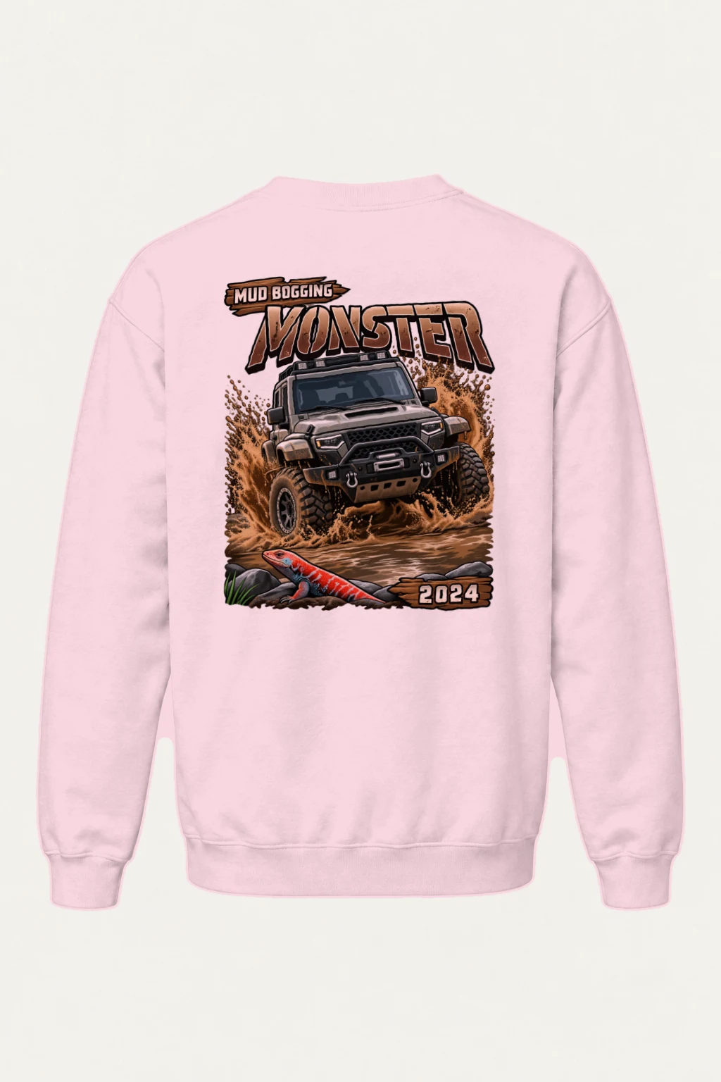 "Mud Bogging Monster" Heavy Blend Unisex Crewneck Sweatshirt | Gildan 18000