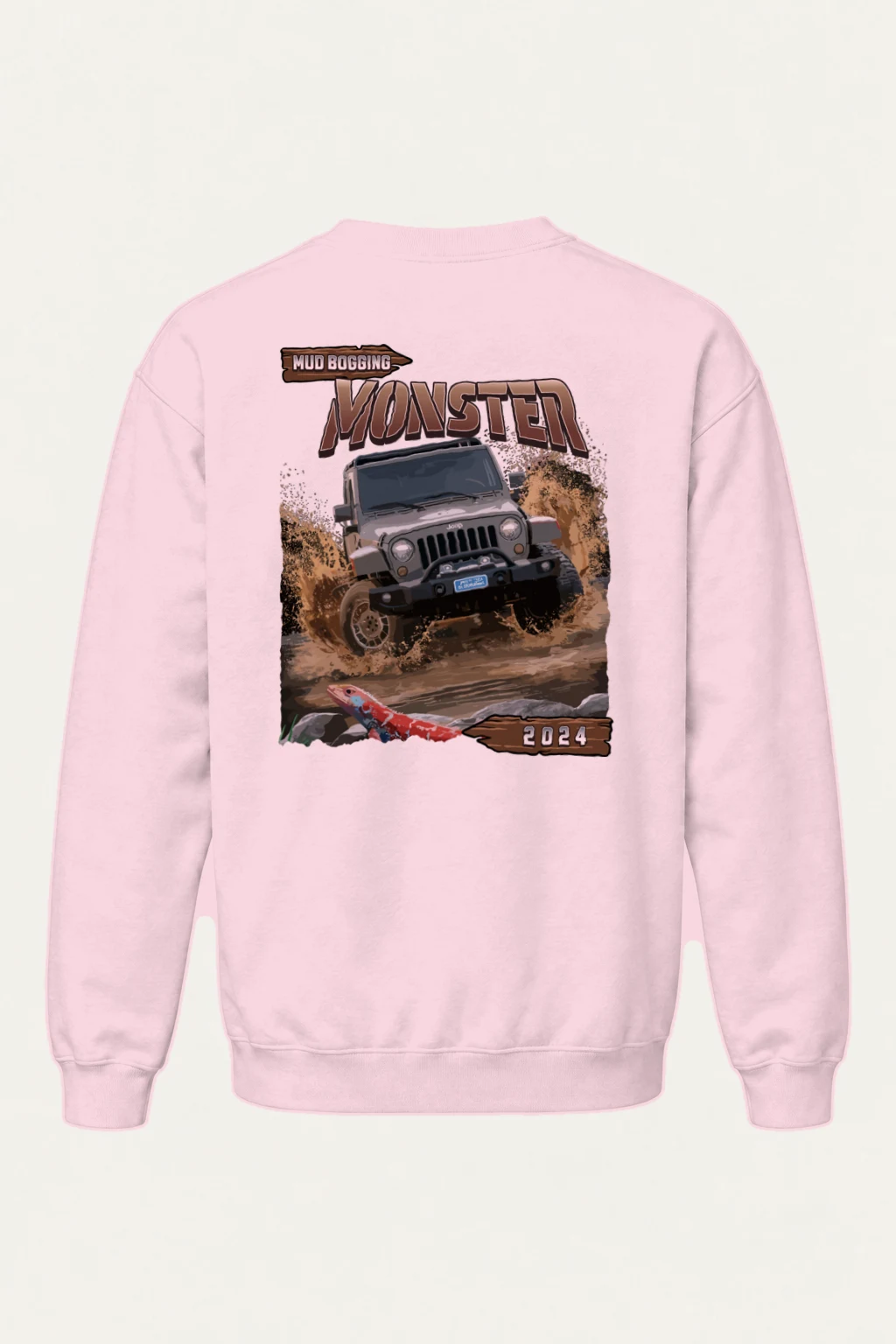 "Mud Bogging Monster" Heavy Blend Unisex Crewneck Sweatshirt | Gildan 18000