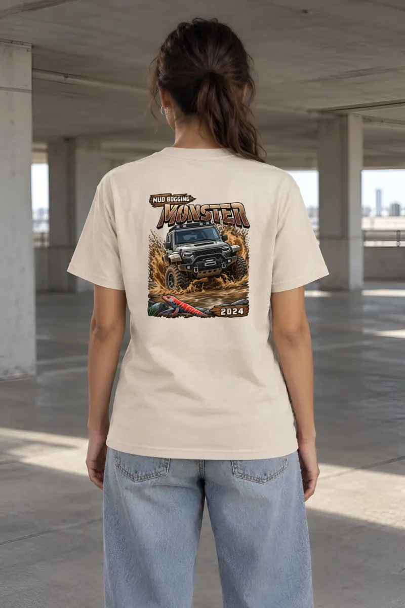 "Mud Bogging Monster" Heavyweight Unisex Crewneck T-shirt