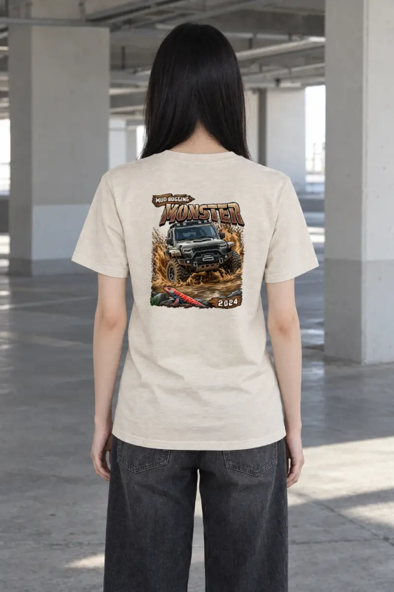 "Mud Bogging Monster" Heavyweight Unisex Crewneck T-shirt