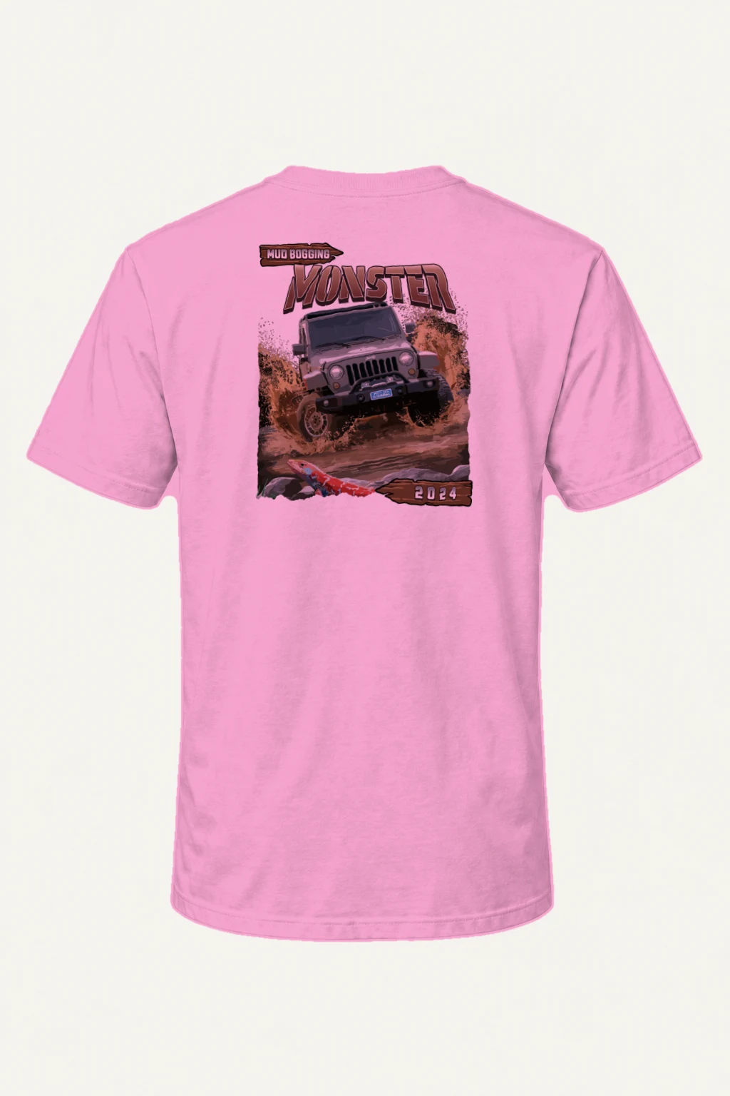 "Mud Bogging Monster" Heavyweight Unisex Crewneck T-shirt | Gildan 5000