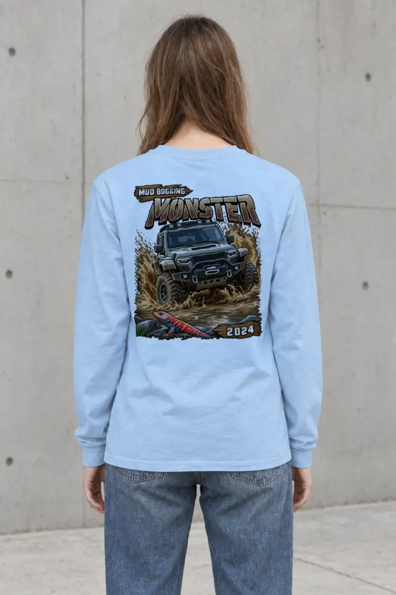 "Mud Bogging Monster" Unisex Longsleeve T-shirt