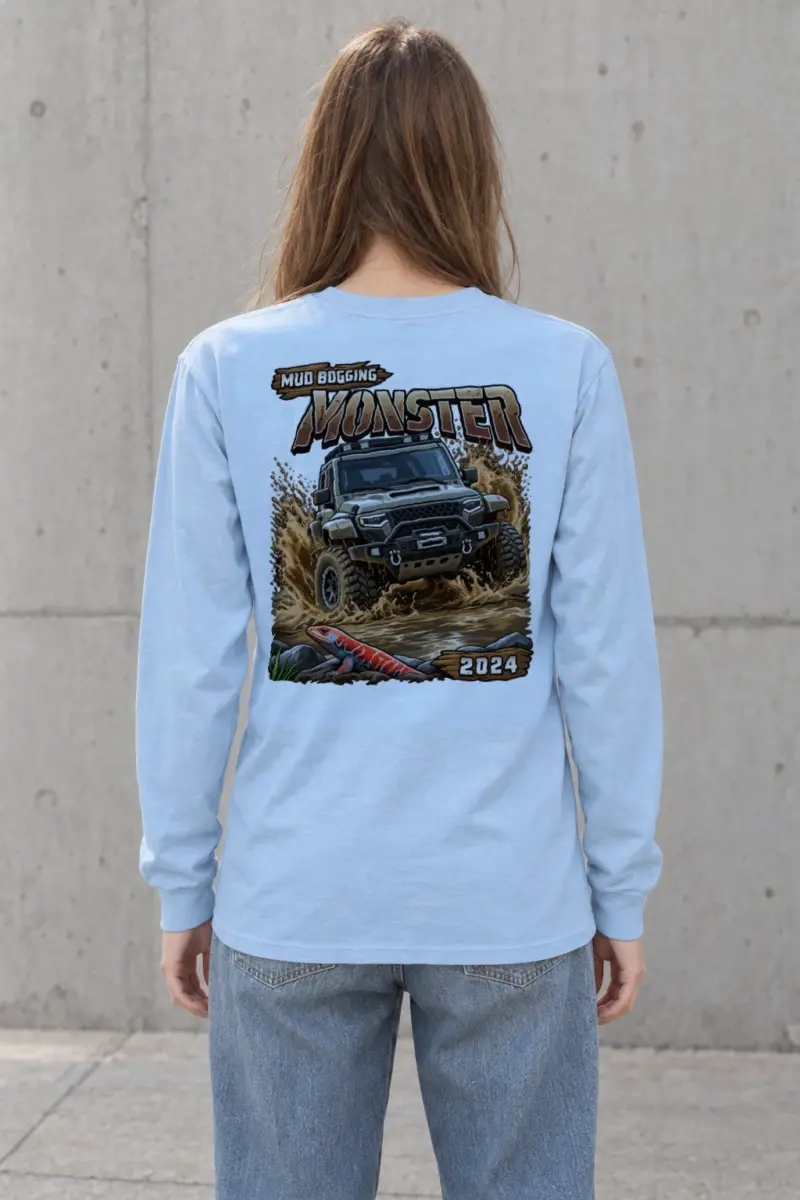 "Mud Bogging Monster" Unisex Longsleeve T-shirt | Gildan 2400