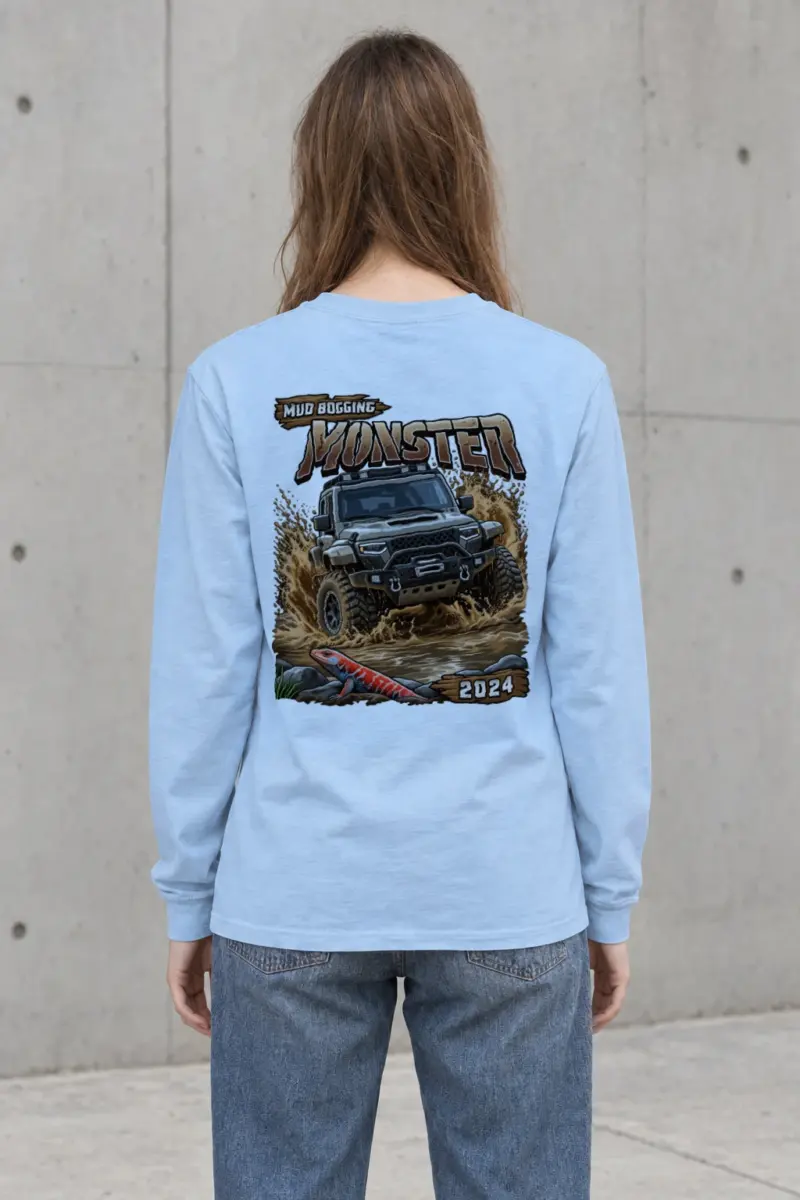 "Mud Bogging Monster" Unisex Longsleeve T-shirt