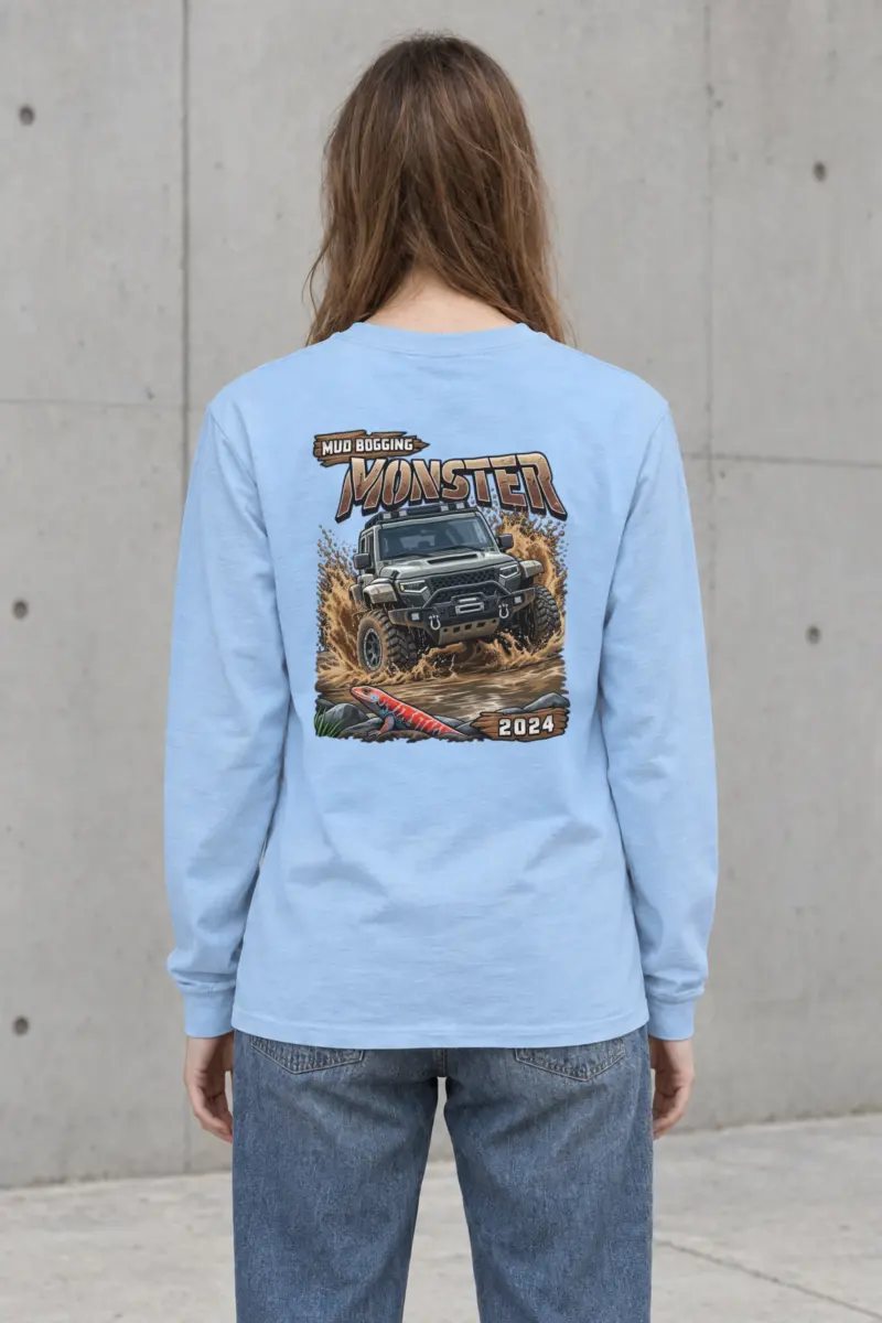 "Mud Bogging Monster" Unisex Longsleeve T-shirt