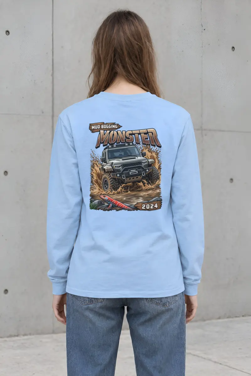 "Mud Bogging Monster" Unisex Longsleeve T-shirt