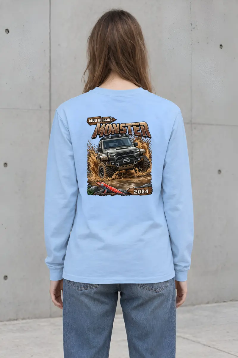"Mud Bogging Monster" Unisex Longsleeve T-shirt