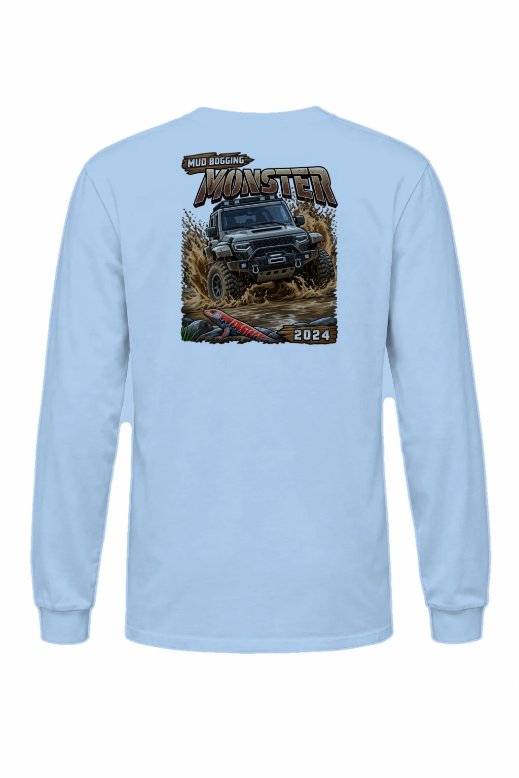 "Mud Bogging Monster" Unisex Longsleeve T-shirt | Gildan 2400