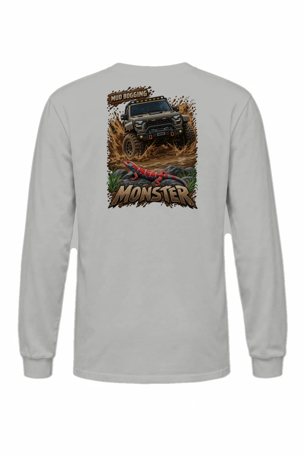 "Mud Bogging Monster" Unisex Longsleeve T-shirt | Gildan 2400