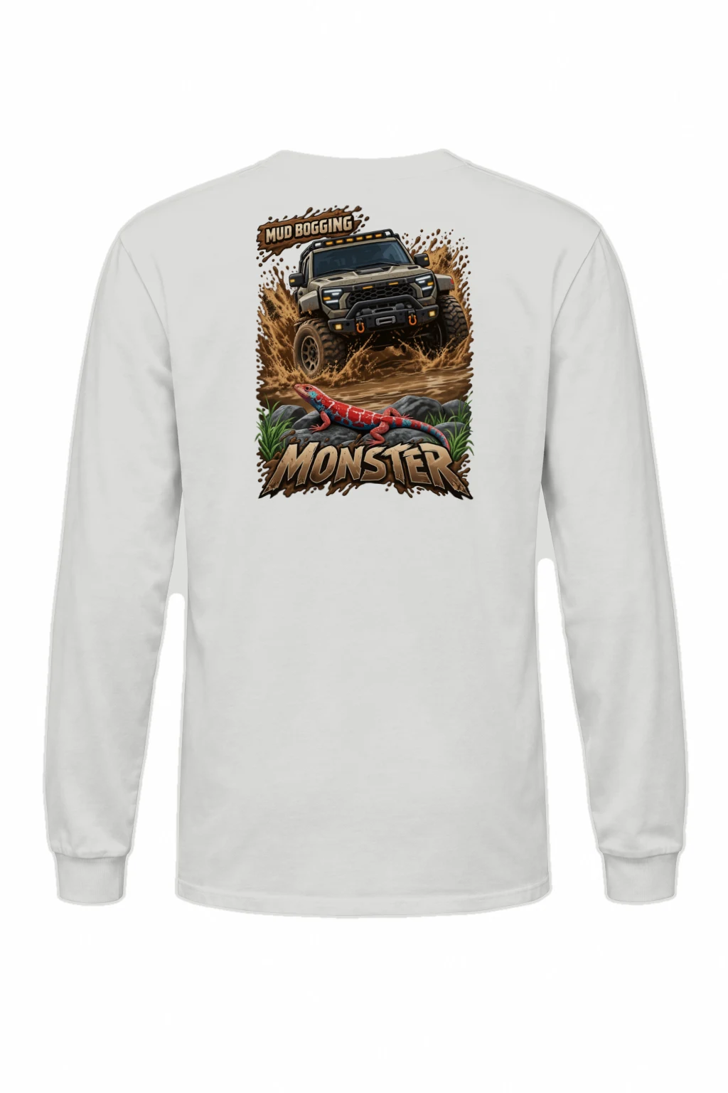"Mud Bogging Monster" Unisex Longsleeve T-shirt | Gildan 2400