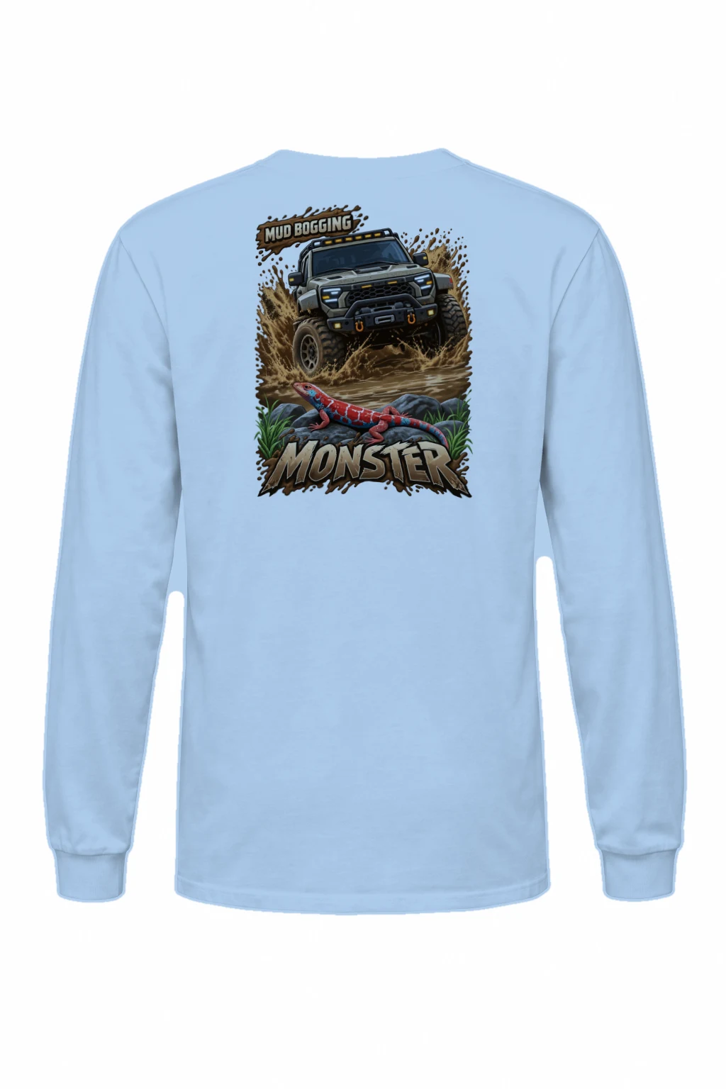 "Mud Bogging Monster" Unisex Longsleeve T-shirt | Gildan 2400