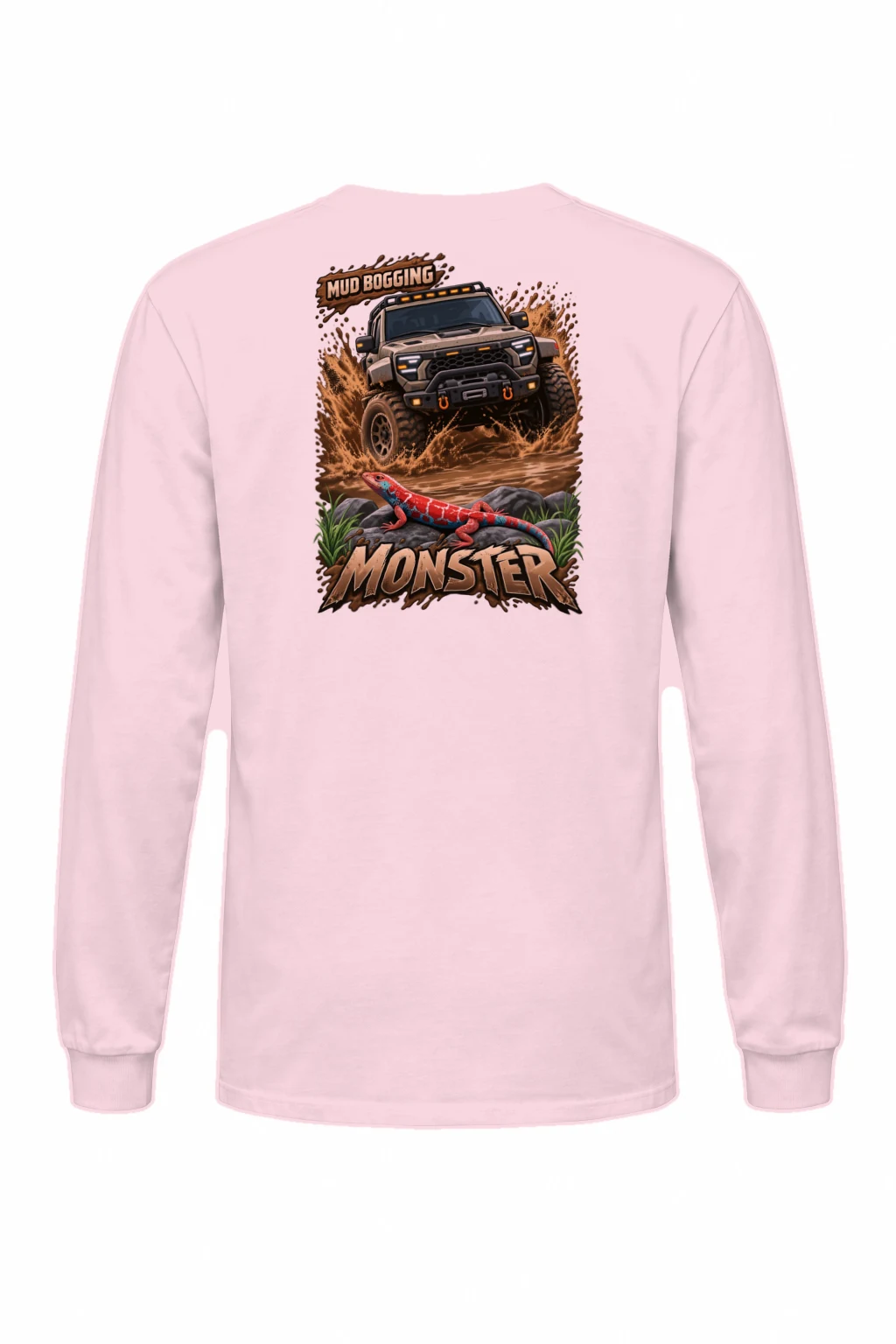 "Mud Bogging Monster" Unisex Longsleeve T-shirt | Gildan 2400