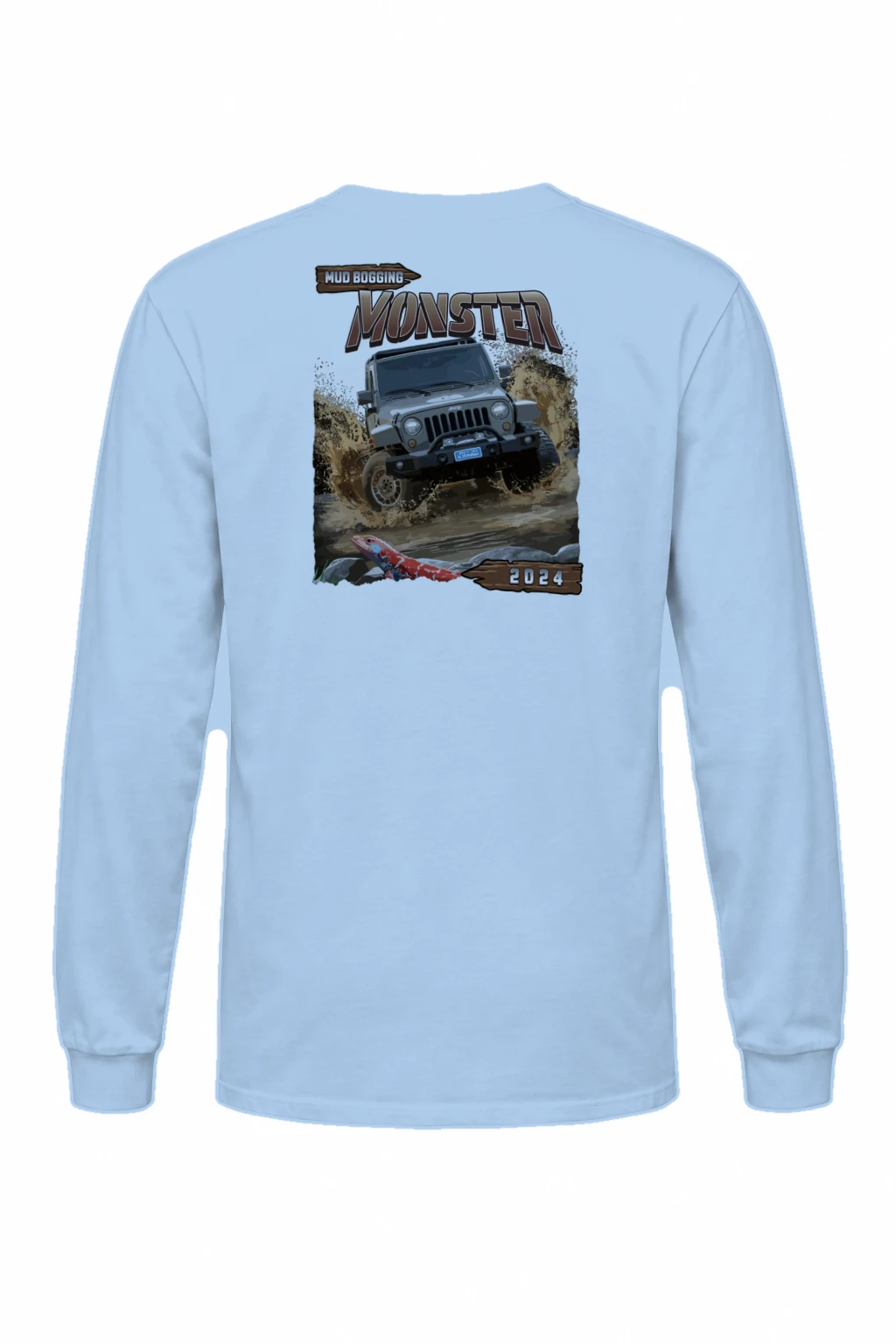 "Mud Bogging Monster" Unisex Longsleeve T-shirt | Gildan 2400