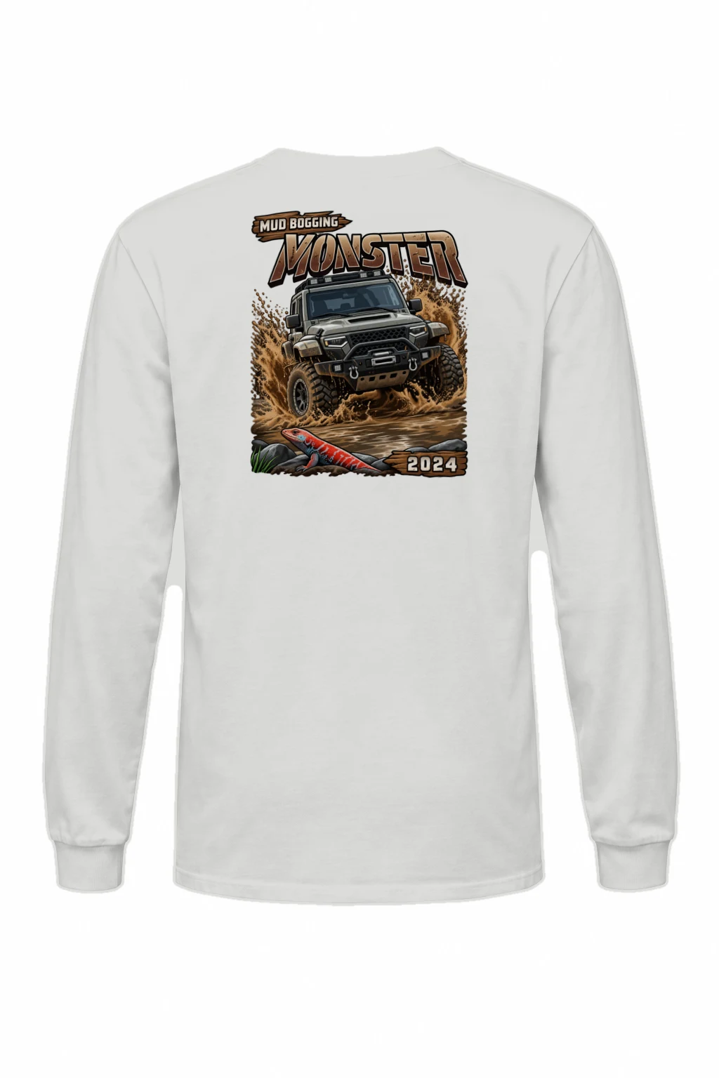 "Mud Bogging Monster" Unisex Longsleeve T-shirt | Gildan 2400