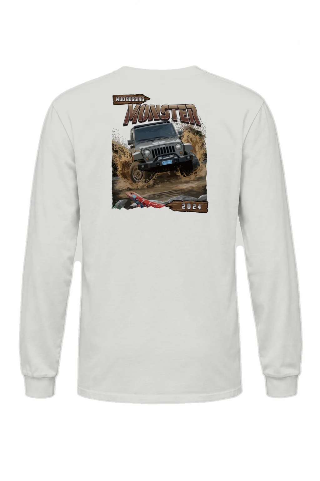 "Mud Bogging Monster" Unisex Longsleeve T-shirt | Gildan 2400