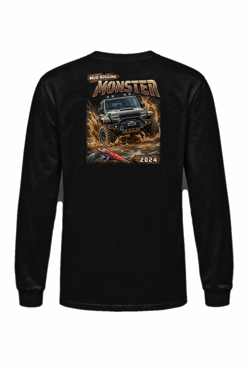 "Mud Bogging Monster" Unisex Longsleeve T-shirt | Gildan 2400