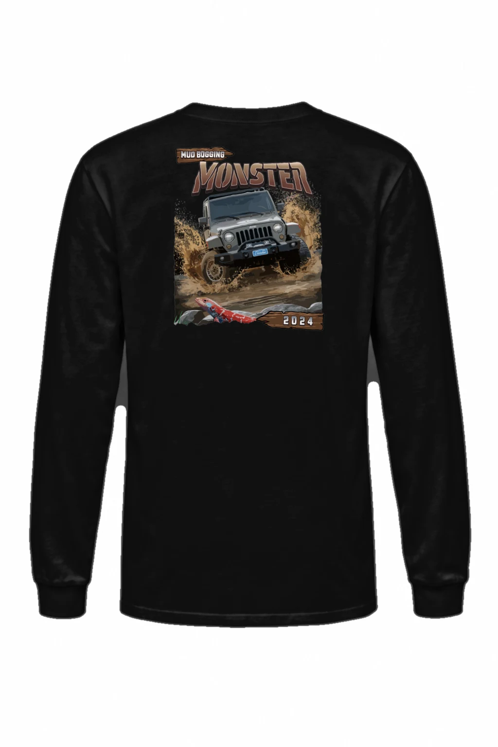 "Mud Bogging Monster" Unisex Longsleeve T-shirt | Gildan 2400