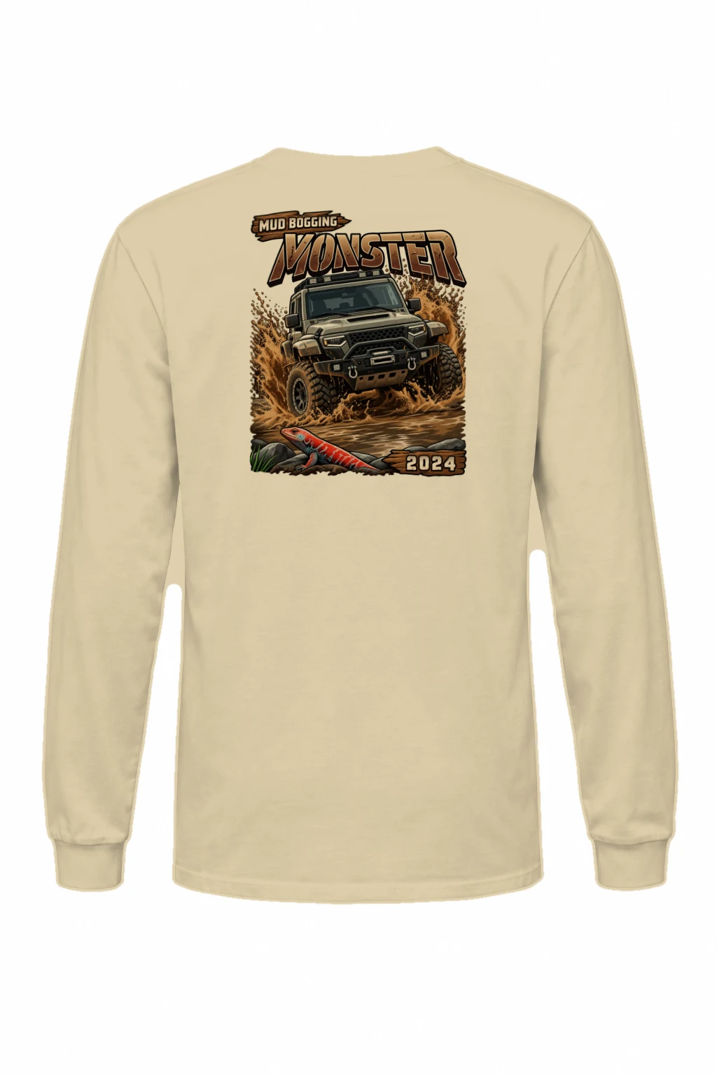"Mud Bogging Monster" Unisex Longsleeve T-shirt | Gildan 2400