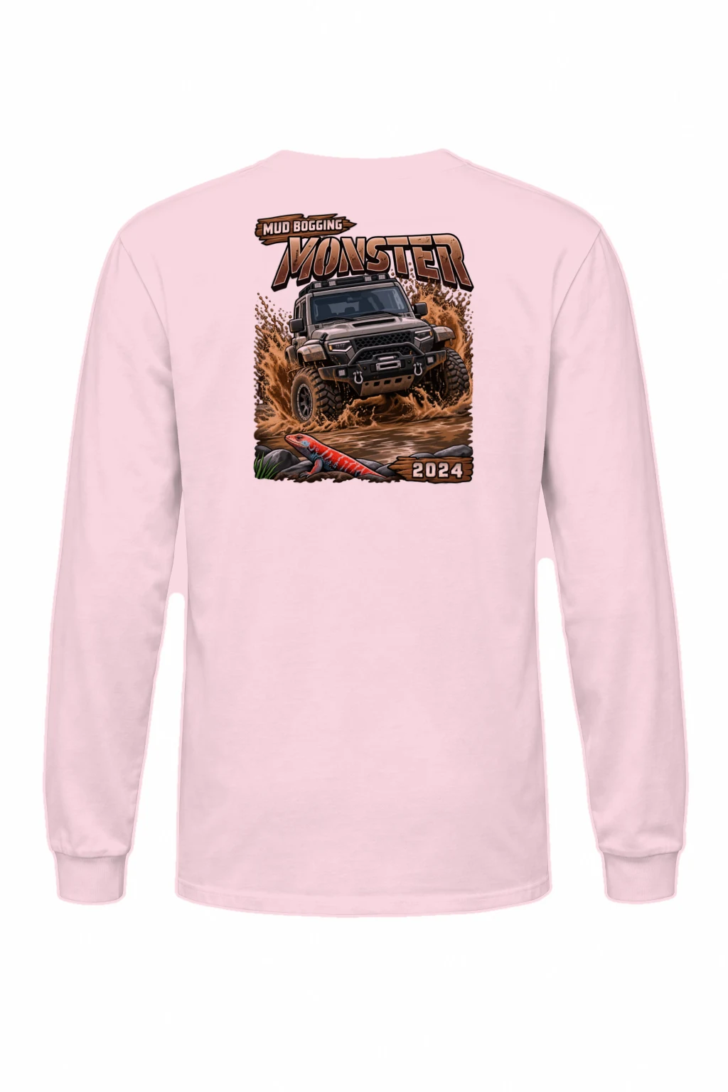 "Mud Bogging Monster" Unisex Longsleeve T-shirt | Gildan 2400