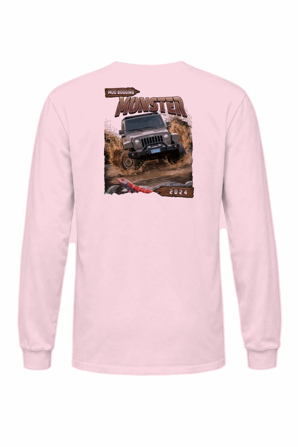 "Mud Bogging Monster" Unisex Longsleeve T-shirt | Gildan 2400
