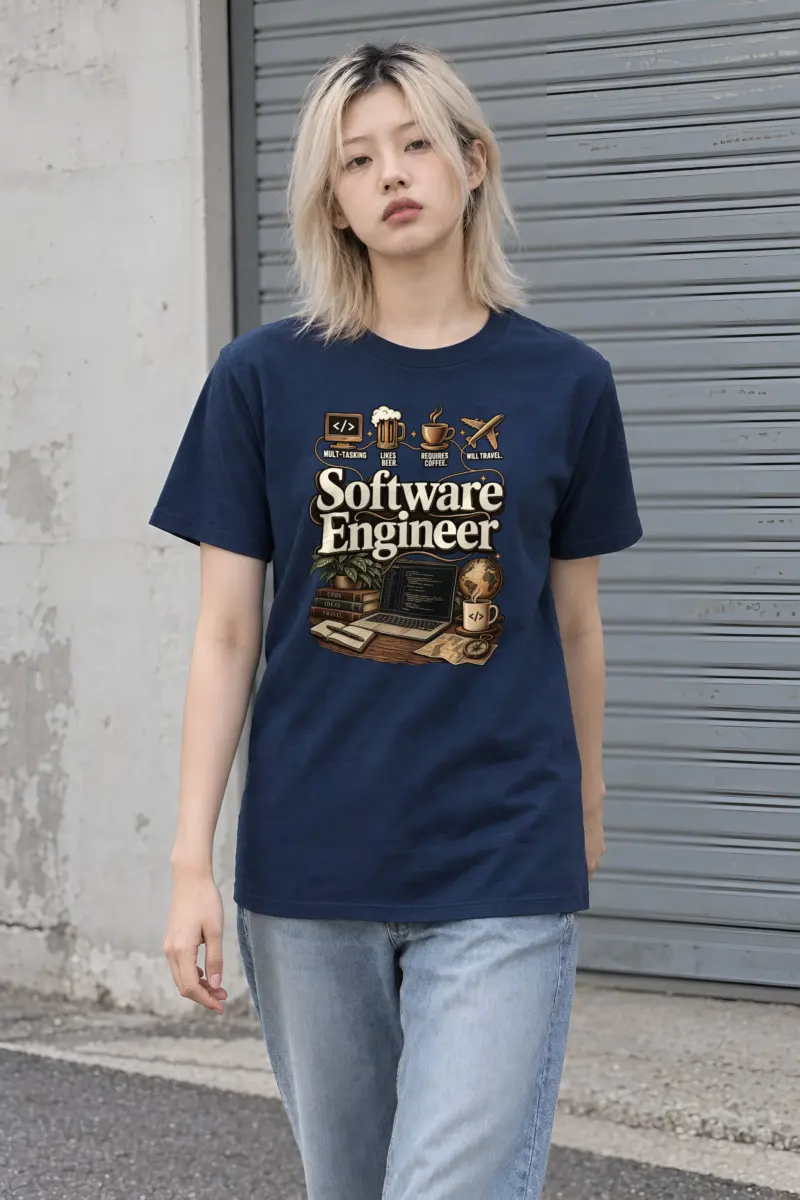 "Multi-Tasking Engineer" Heavyweight Unisex Crewneck T-shirt