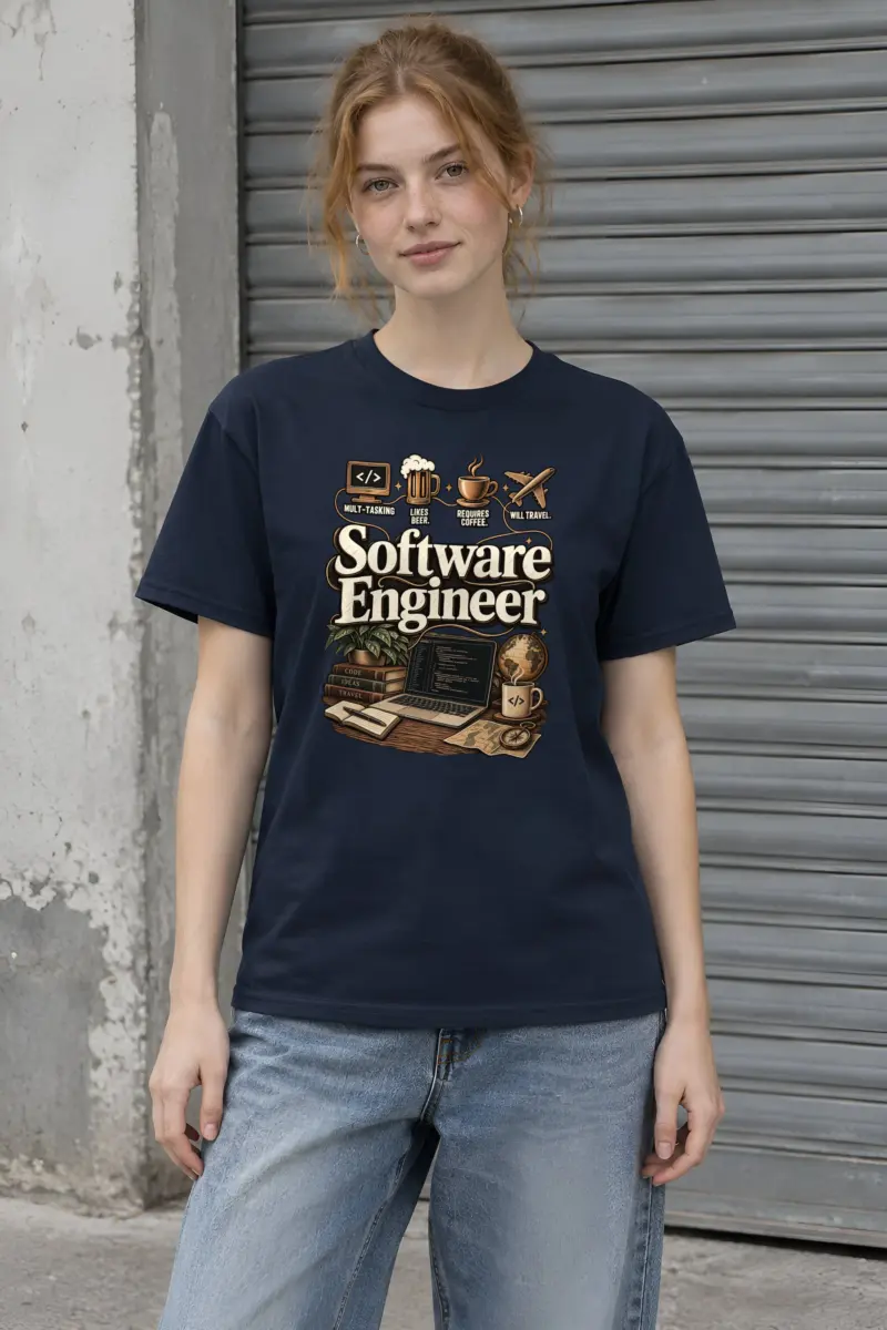 "Multi-Tasking Engineer" Heavyweight Unisex Crewneck T-shirt