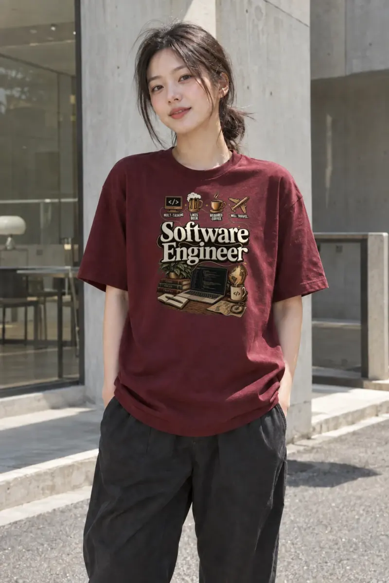 "Multi-Tasking Engineer" Heavyweight Unisex Crewneck T-shirt | Gildan 5000