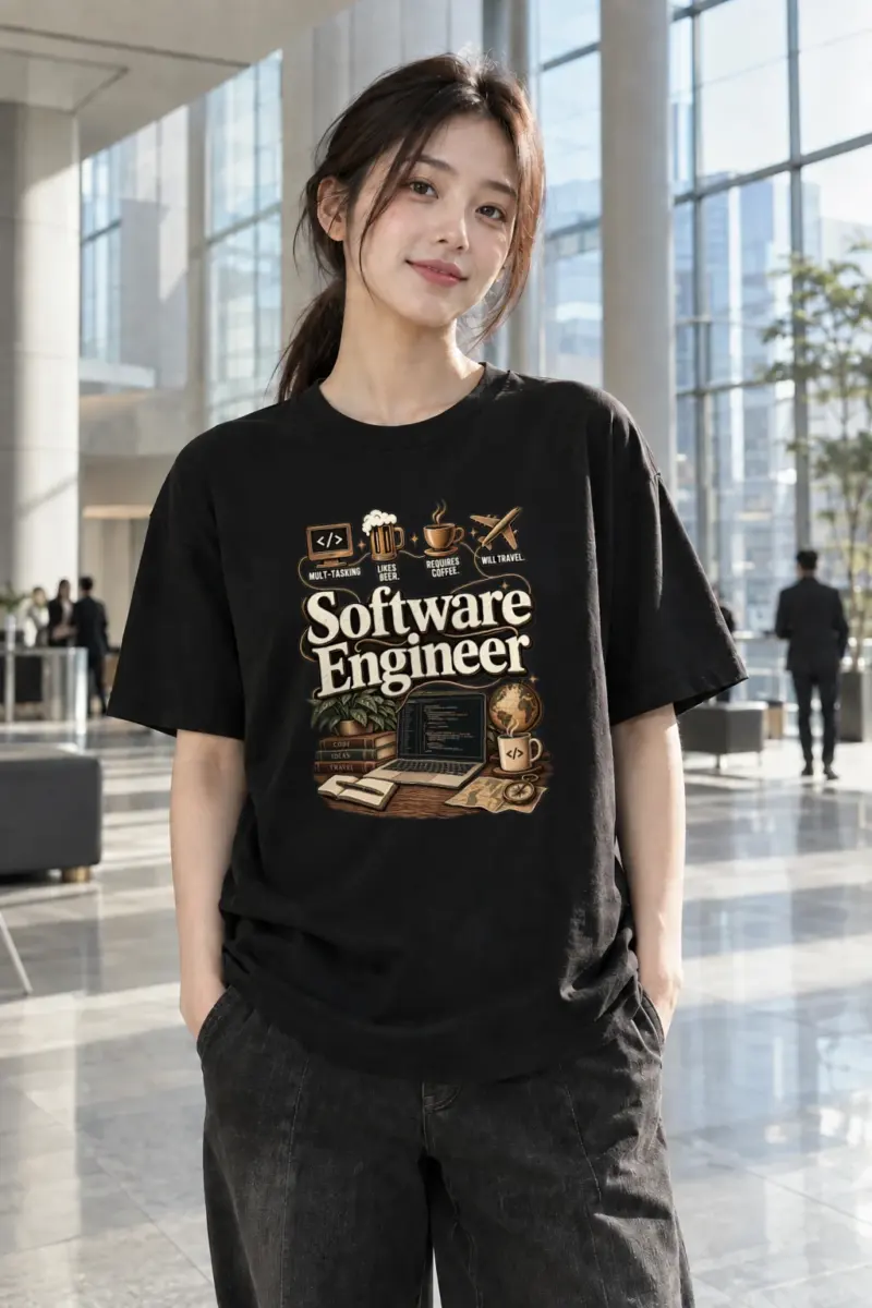 "Multi-Tasking Engineer" Heavyweight Unisex Crewneck T-shirt | Gildan 5000