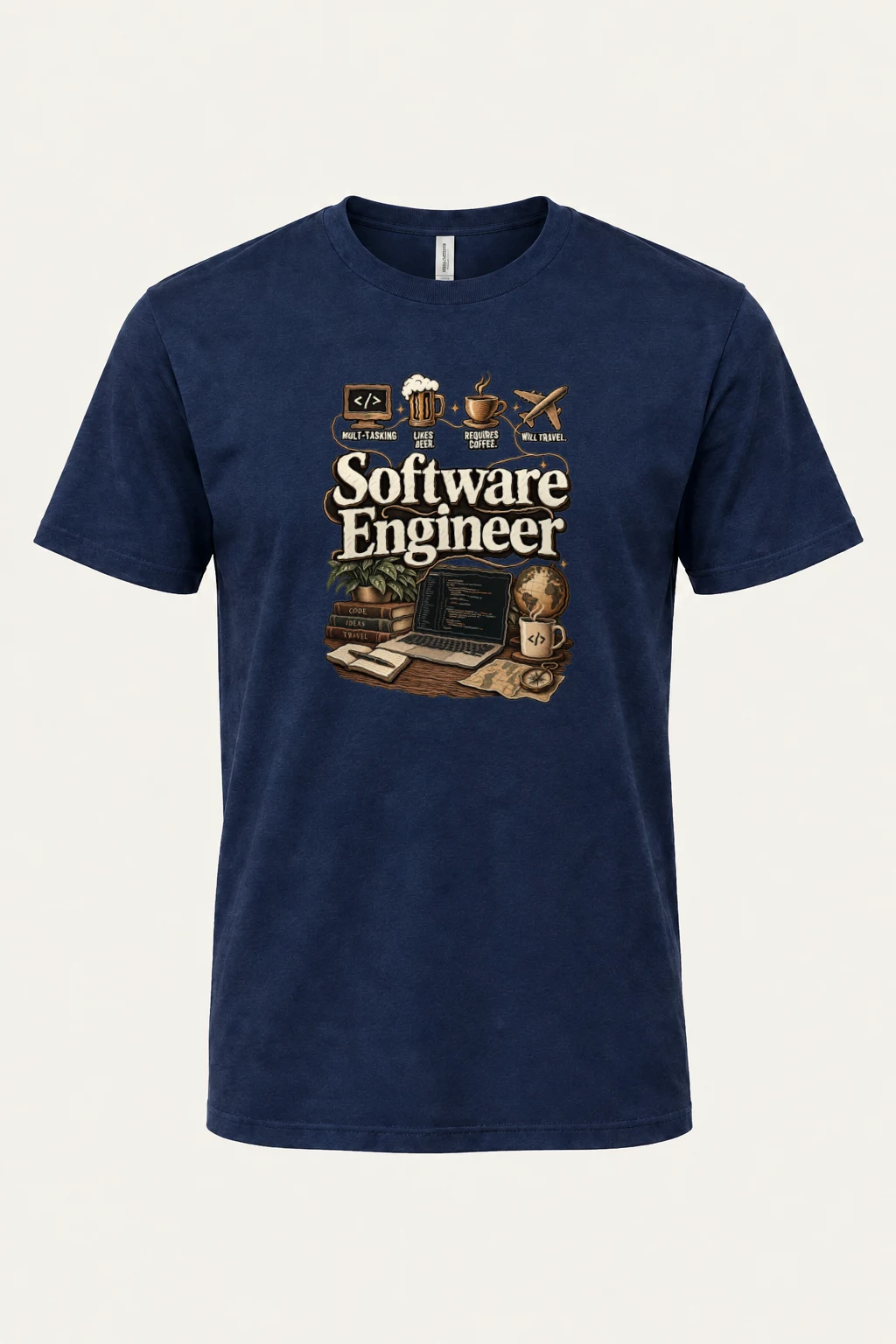"Multi-Tasking Engineer" Heavyweight Unisex Crewneck T-shirt | Gildan 5000