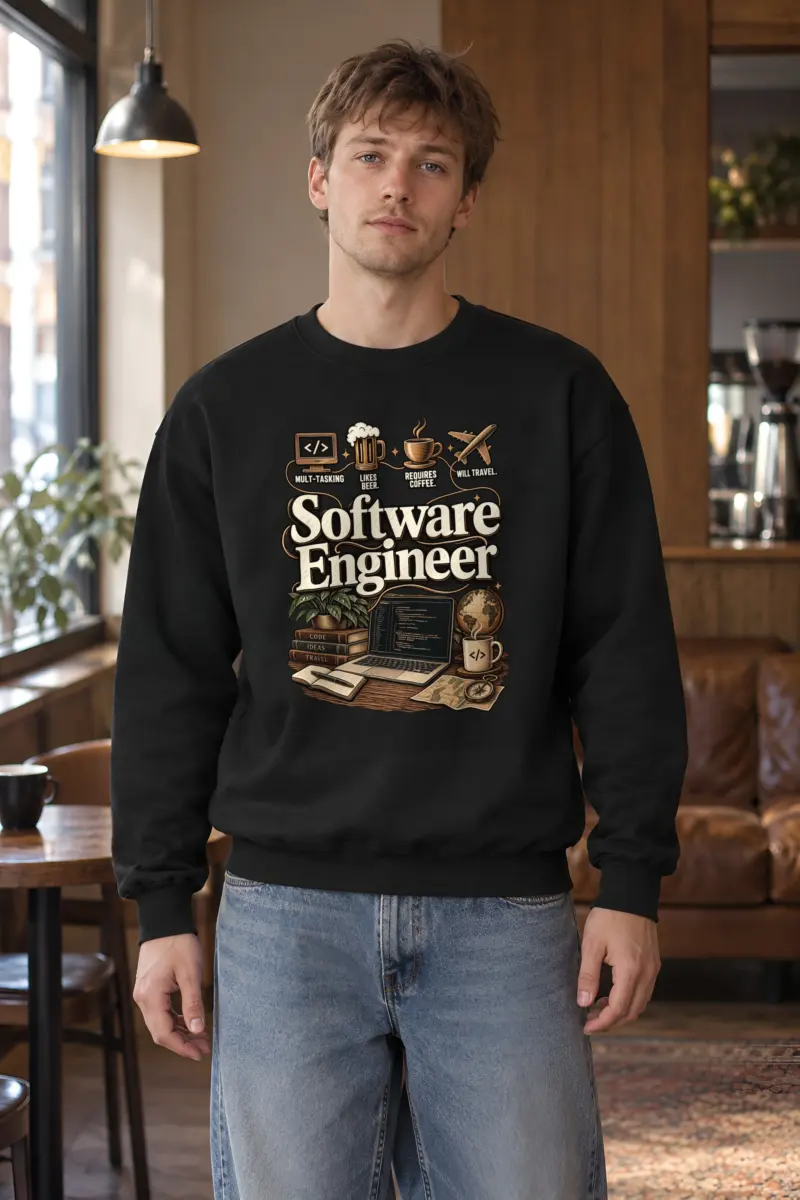 "Multitasking Requires Coffee" Heavy Blend Unisex Crewneck Sweatshirt