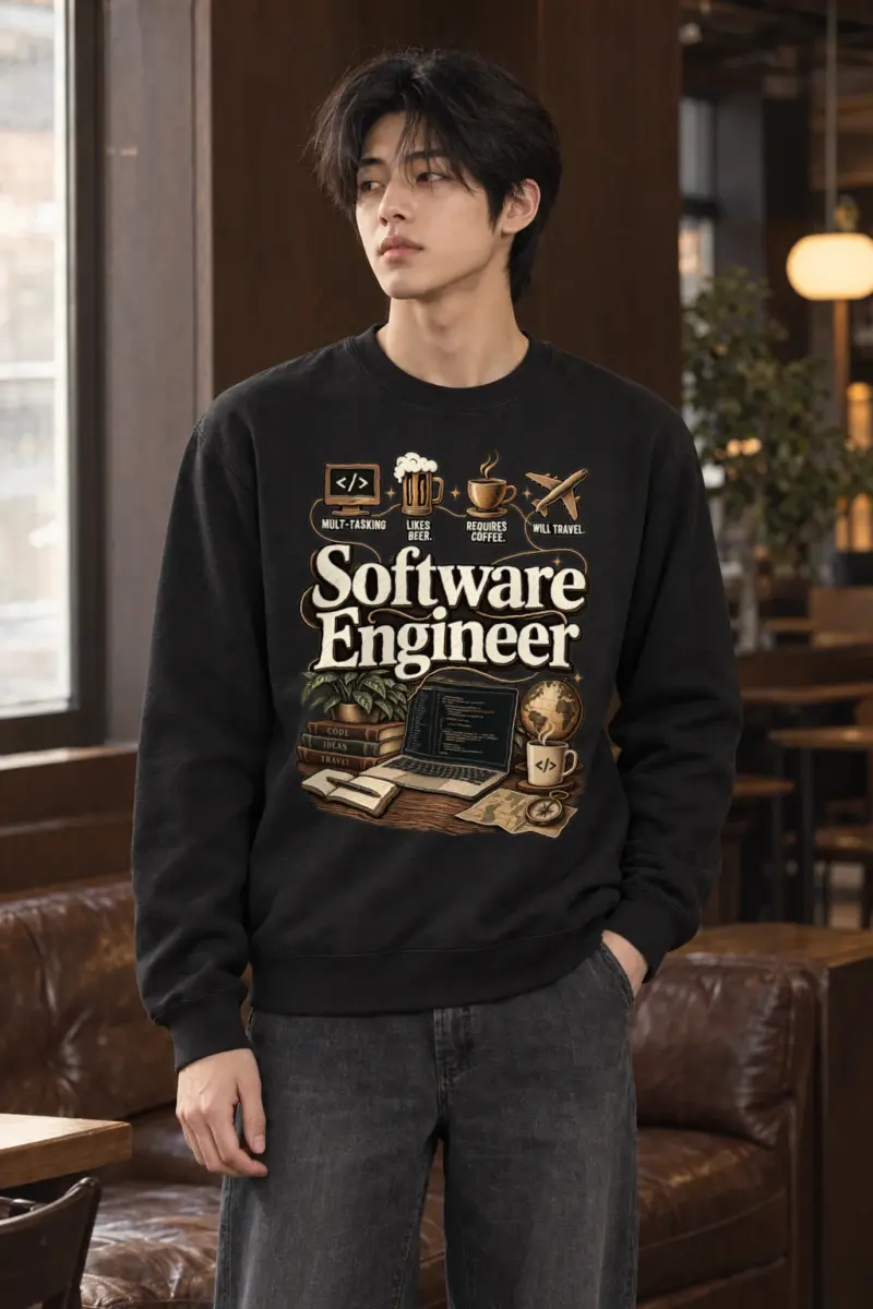 "Multitasking Requires Coffee" Heavy Blend Unisex Crewneck Sweatshirt | Gildan 18000